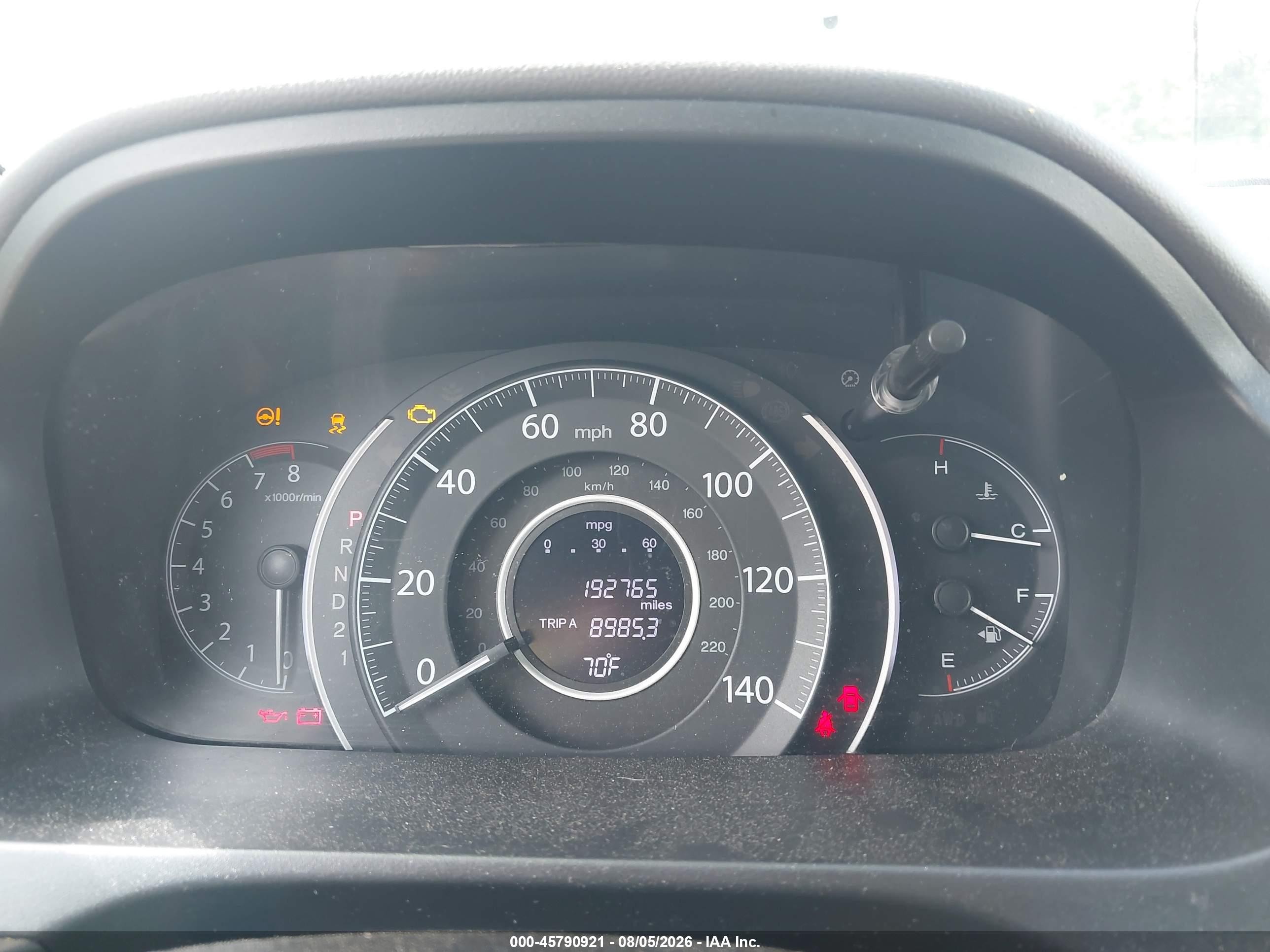 2013 Honda Cr-v Ex-l Brown vin: 5J6RM4H70DL037360