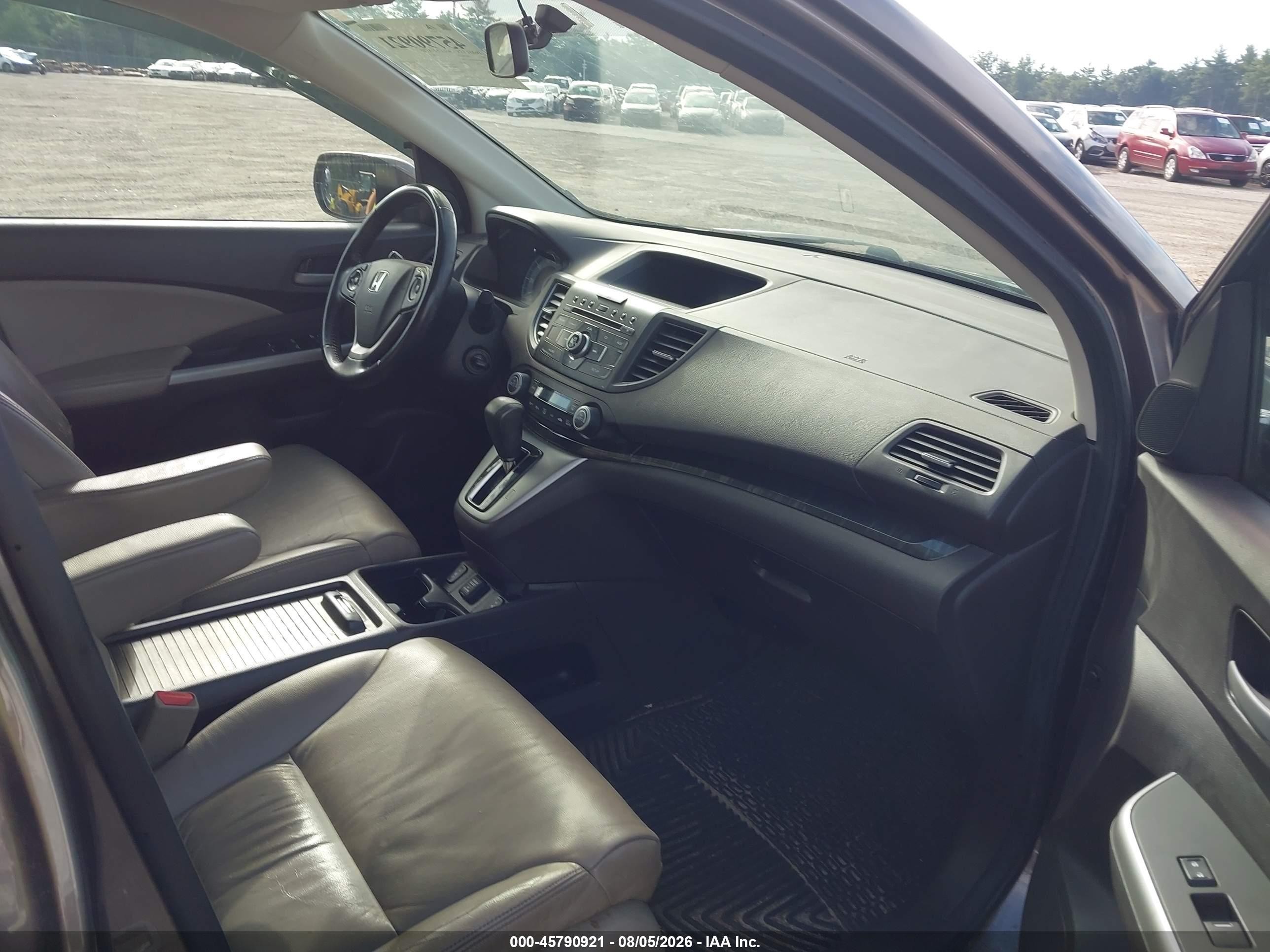 2013 Honda Cr-v Ex-l Brown vin: 5J6RM4H70DL037360