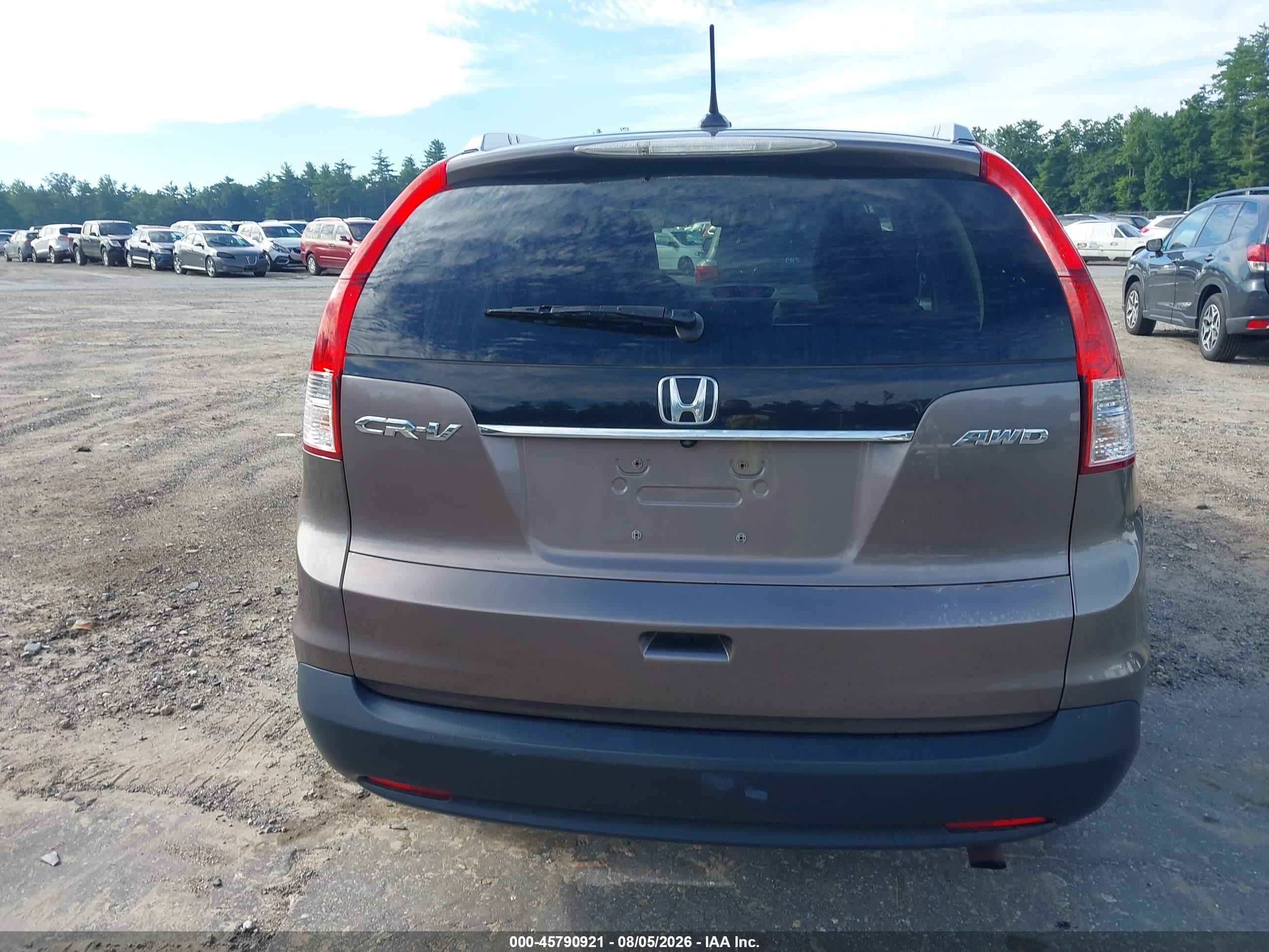 2013 Honda Cr-v Ex-l Brown vin: 5J6RM4H70DL037360