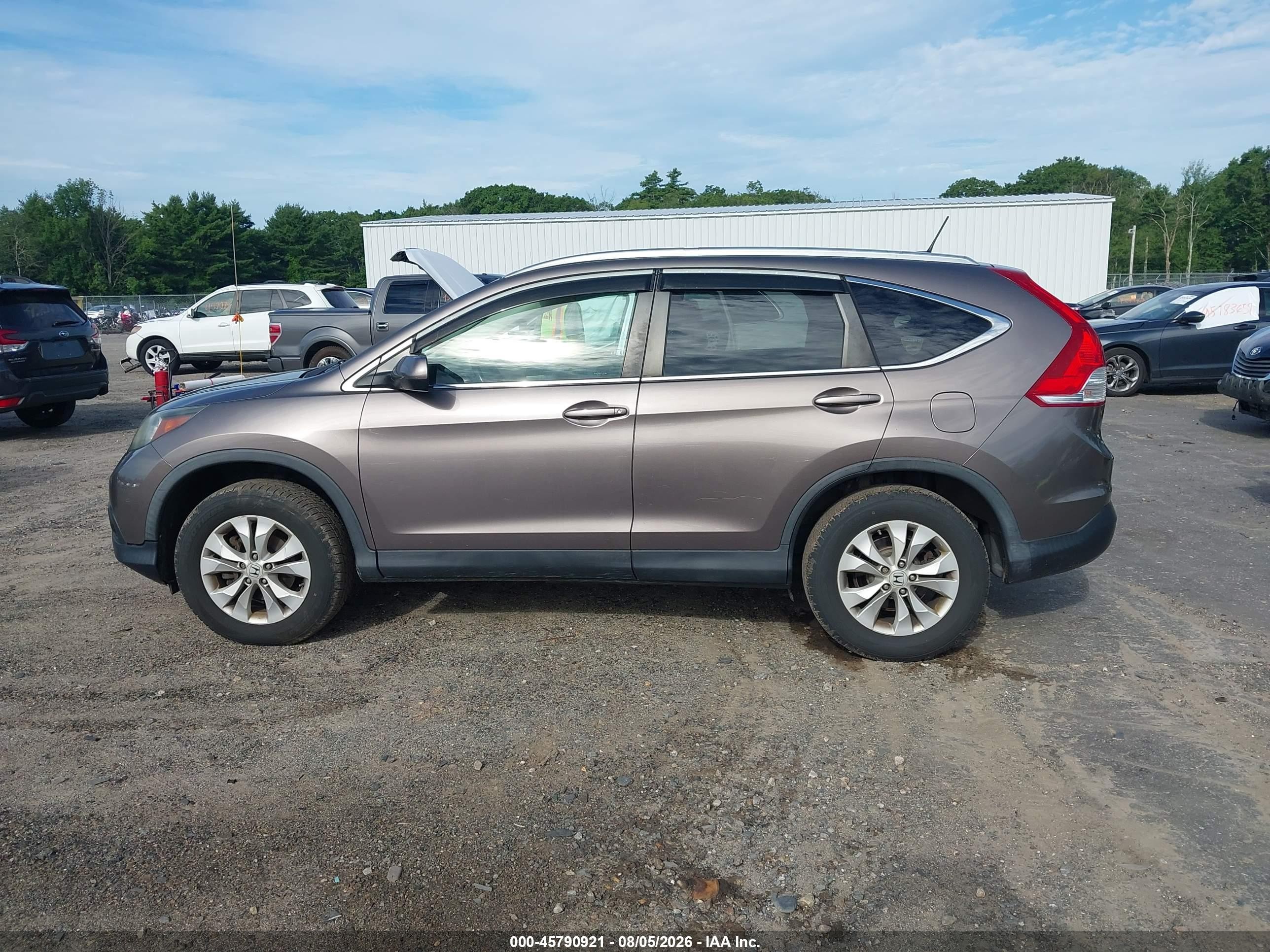 2013 Honda Cr-v Ex-l Brown vin: 5J6RM4H70DL037360