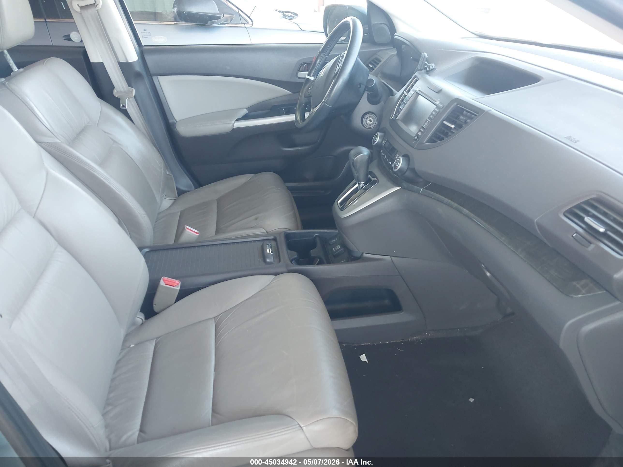 2013 Honda Cr-v Ex-l Blue vin: 5J6RM4H70DL037942