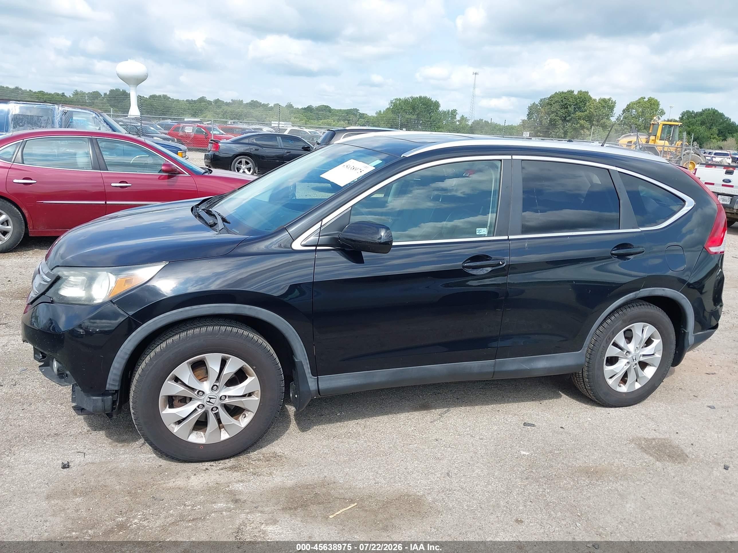 2013 Honda Cr-v Ex-l Черный vin: 5J6RM4H70DL055759