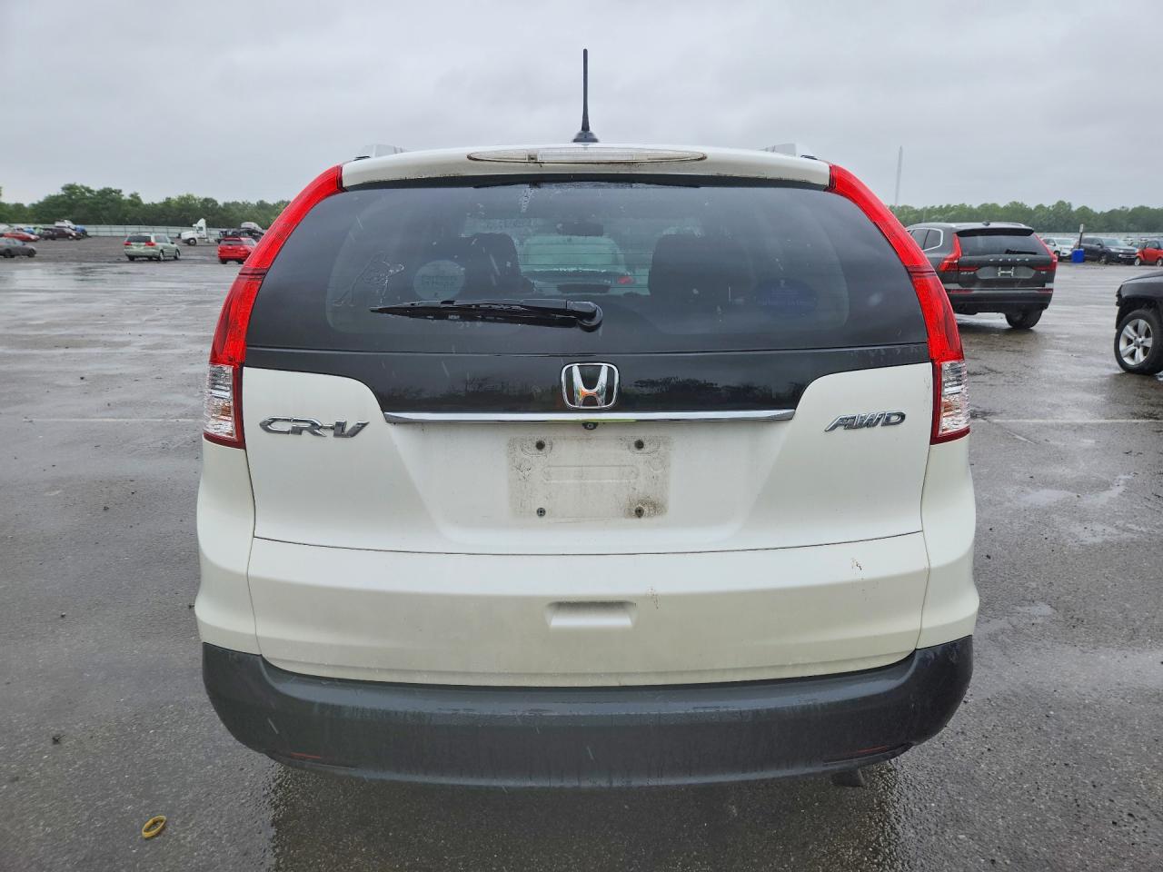 2013 Honda Crv White vin: 5J6RM4H70DL056104