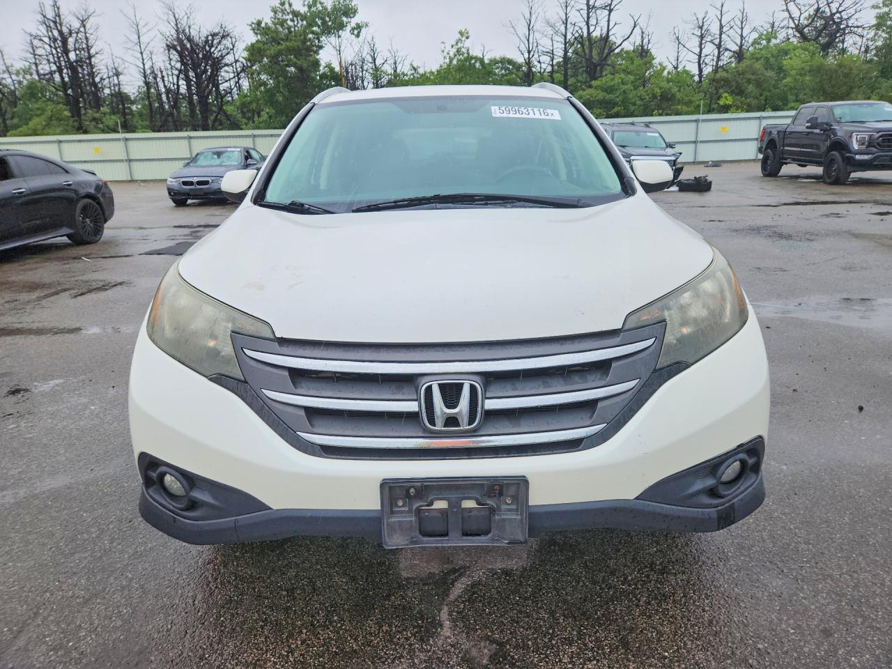 2013 Honda Crv White vin: 5J6RM4H70DL056104