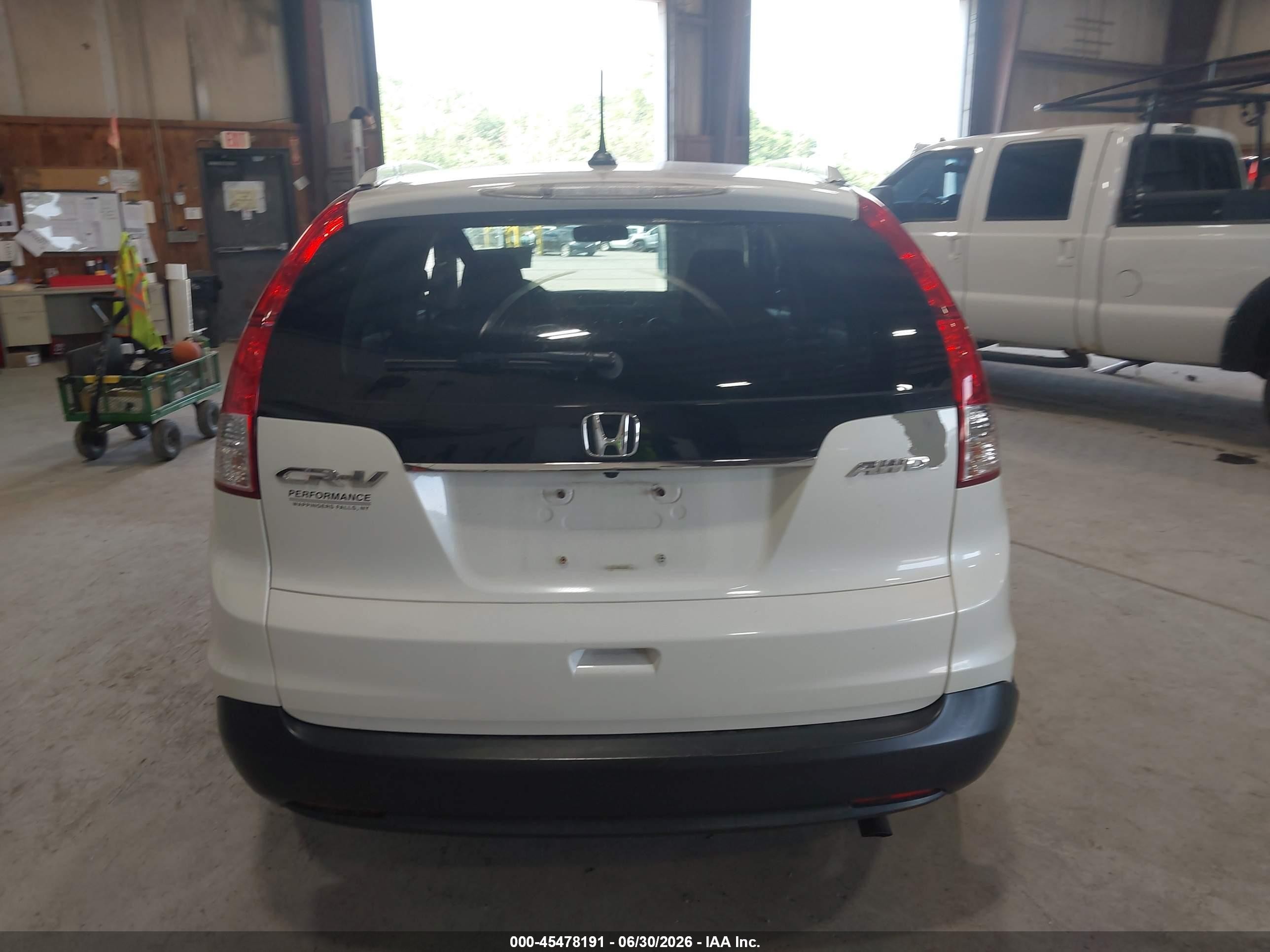 2013 Honda Cr-v Ex-l White vin: 5J6RM4H70DL059763