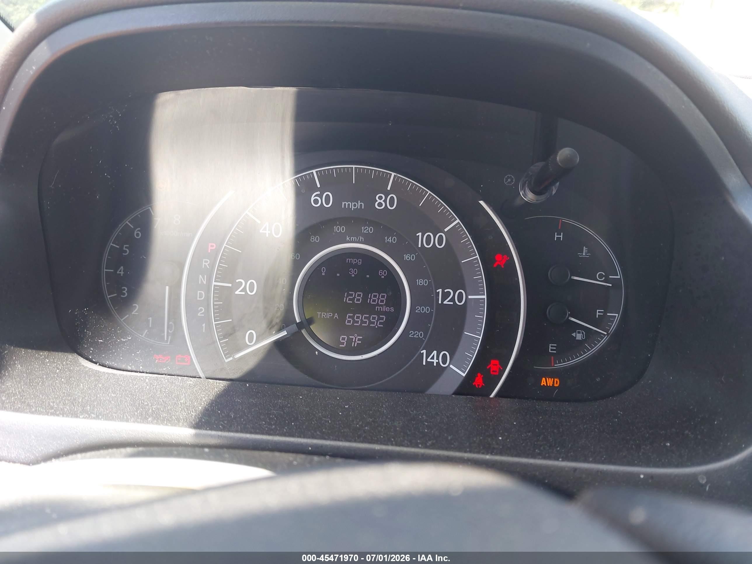 2013 Honda Cr-v Ex-l Brown vin: 5J6RM4H70DL062551