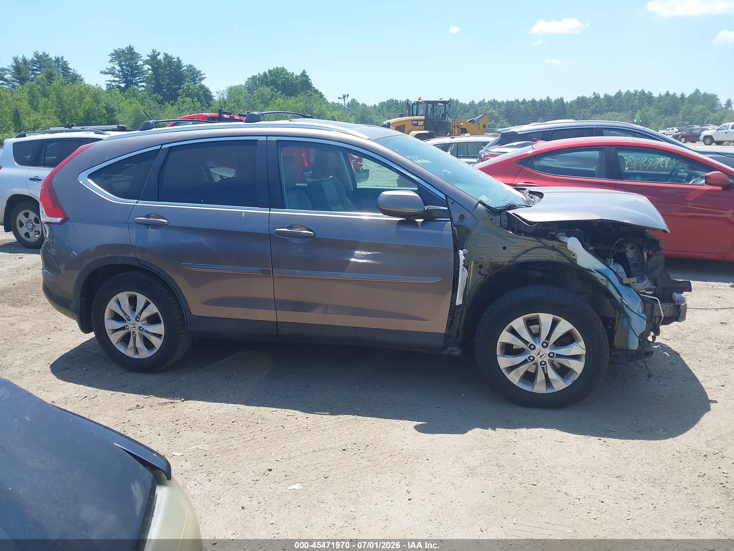 2013 Honda Cr-v Ex-l Brown vin: 5J6RM4H70DL062551