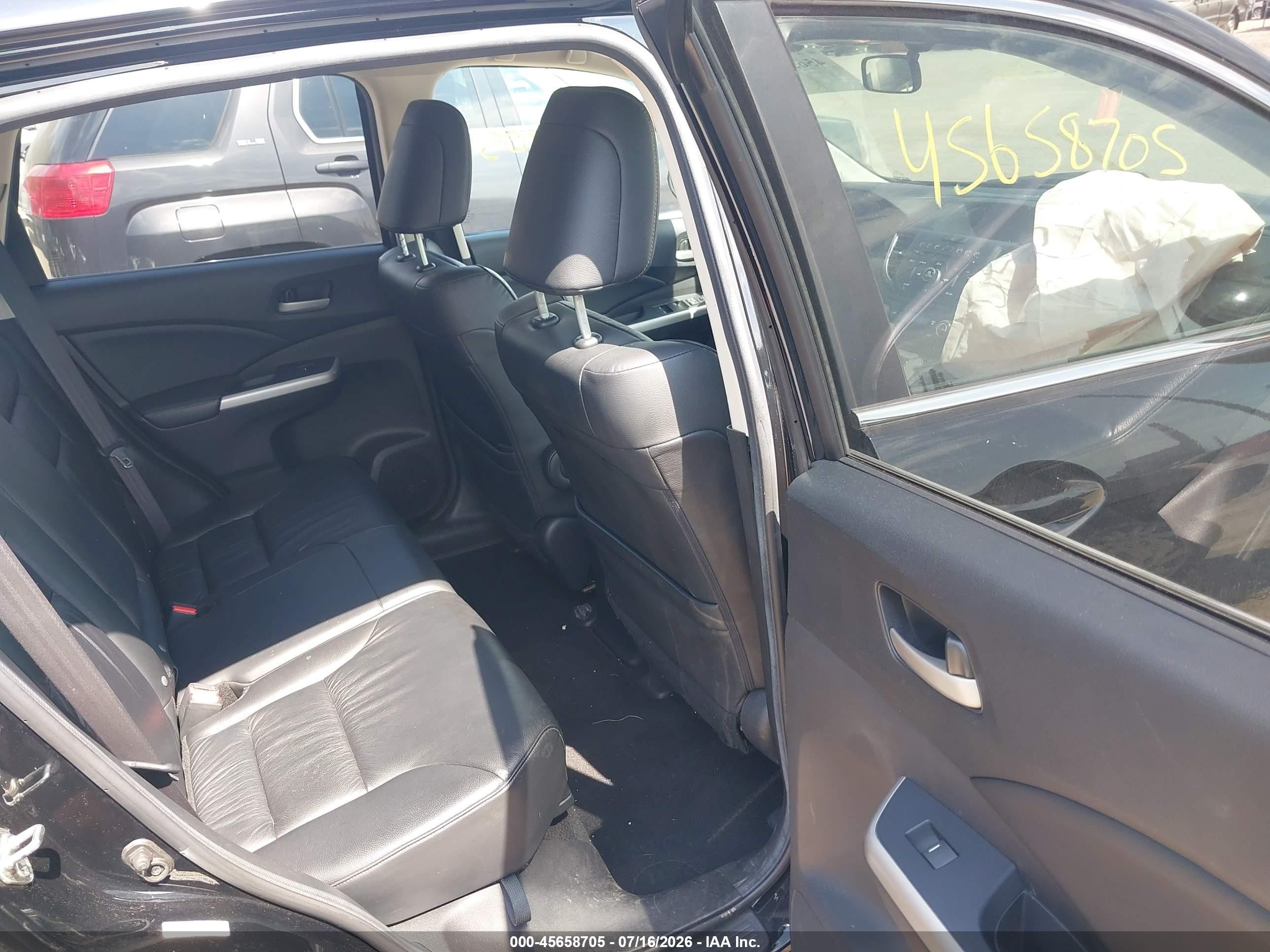 2014 Honda Cr-v Ex-l Черный vin: 5J6RM4H70EL032564