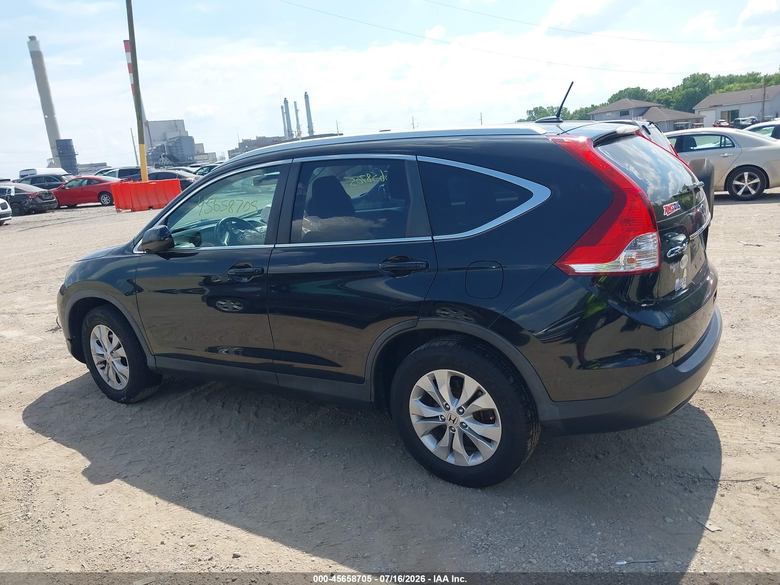 2014 Honda Cr-v Ex-l Черный vin: 5J6RM4H70EL032564