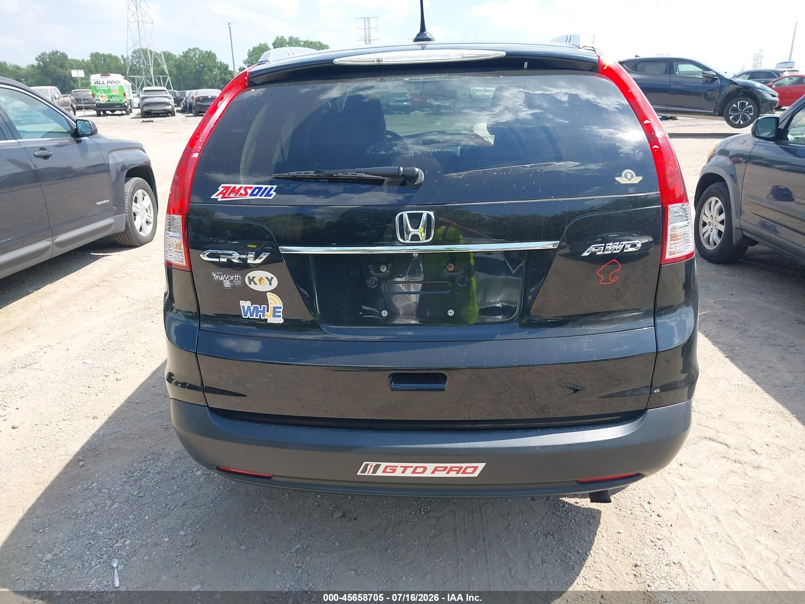2014 Honda Cr-v Ex-l Черный vin: 5J6RM4H70EL032564