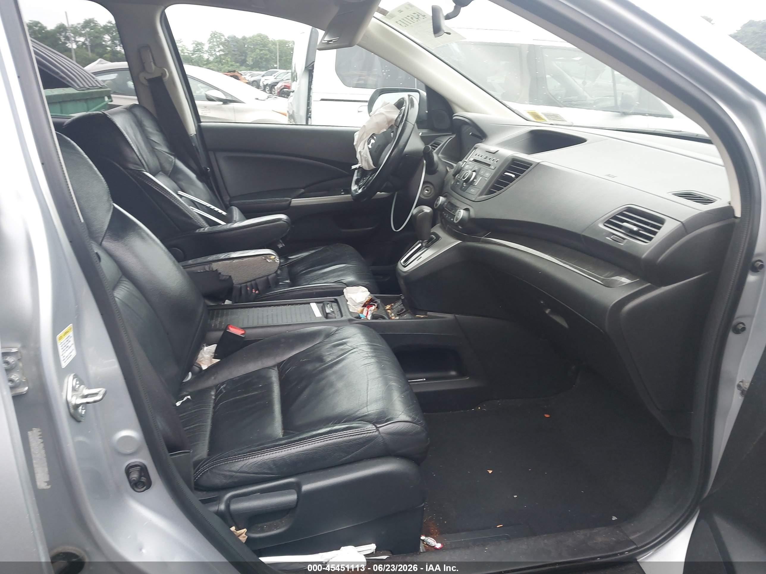 2014 Honda Cr-v Ex-l Gray vin: 5J6RM4H70EL060042