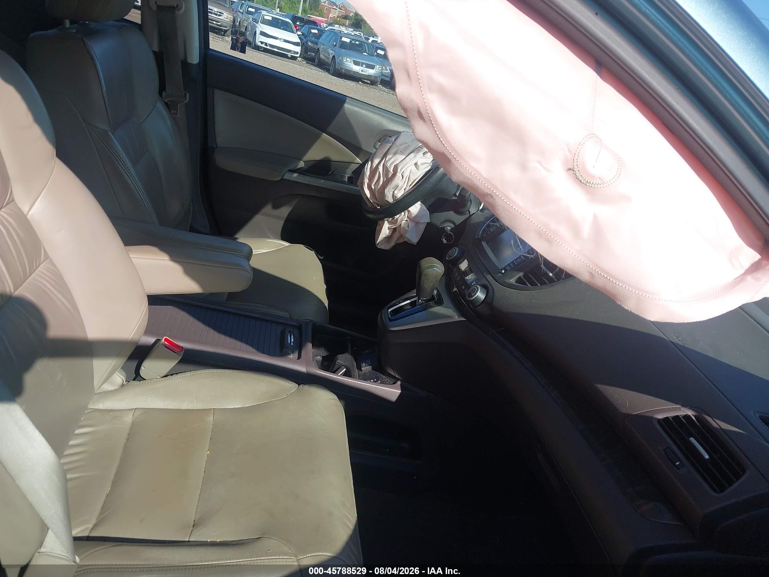 2014 Honda Cr-v Ex-l Blue vin: 5J6RM4H70EL067069