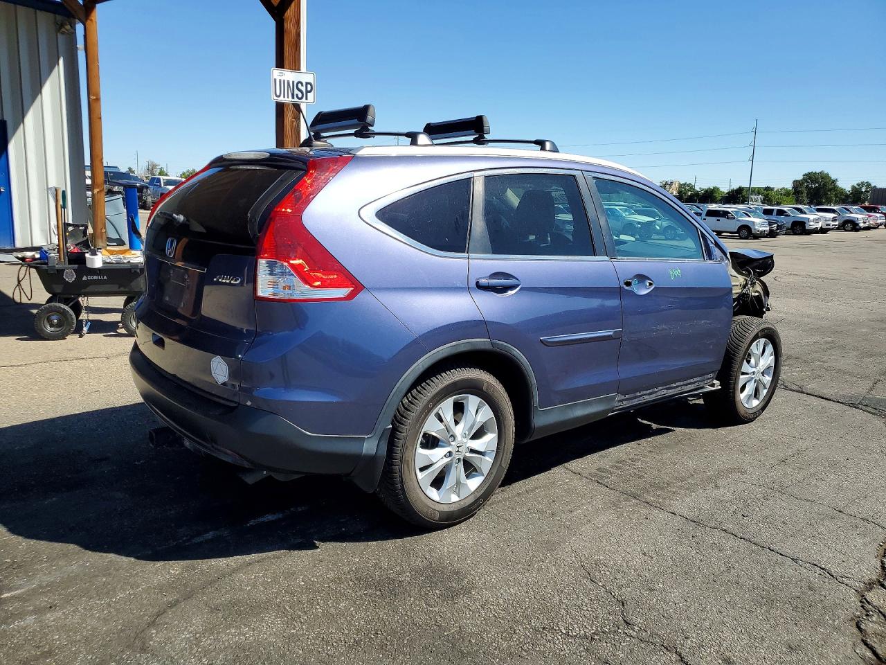 2014 Honda Cr-v Exl Blue vin: 5J6RM4H70EL073261
