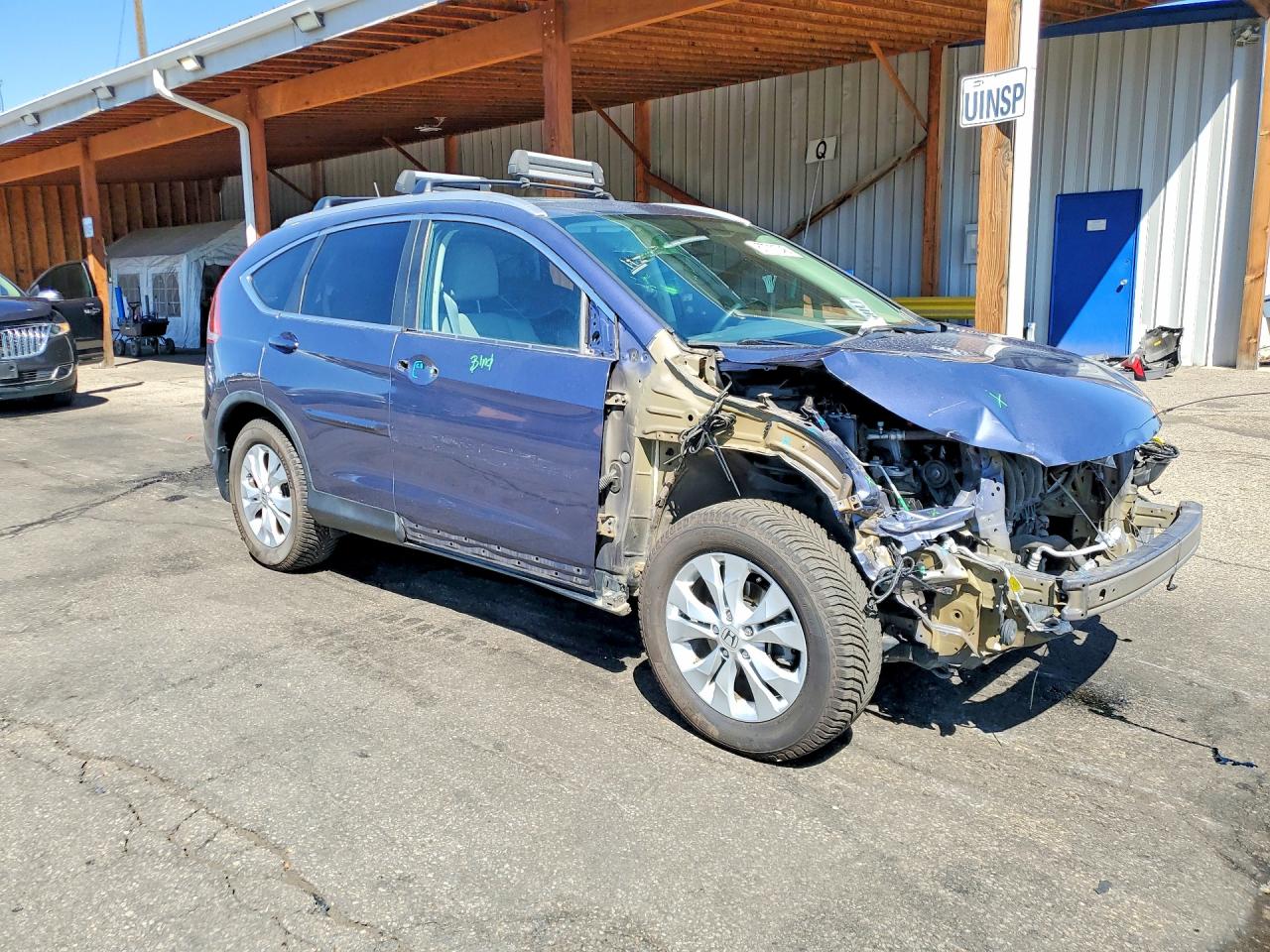 2014 Honda Cr-v Exl Blue vin: 5J6RM4H70EL073261