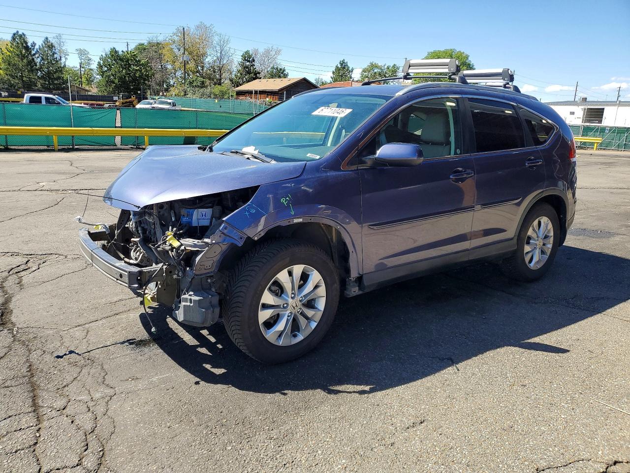 2014 Honda Cr-v Exl Blue vin: 5J6RM4H70EL073261