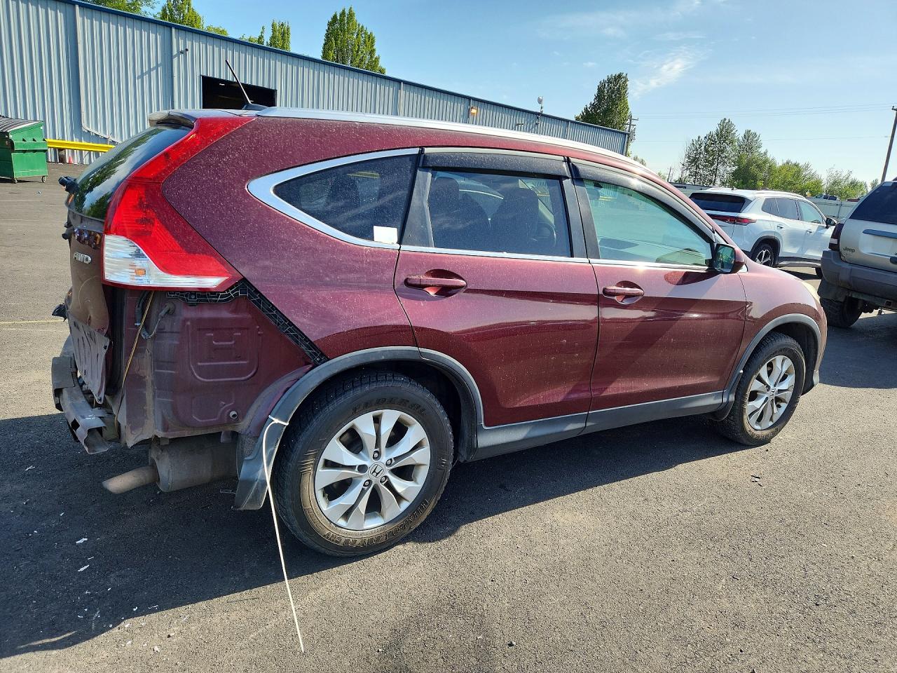 2014 Honda Cr-v Exl Burgundy vin: 5J6RM4H70EL079559