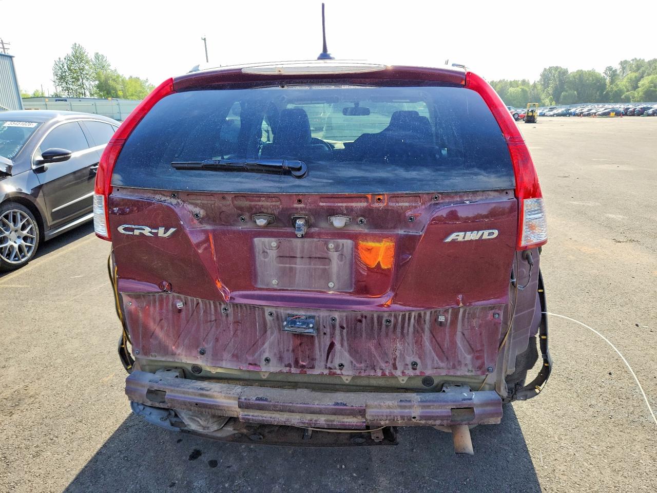 2014 Honda Cr-v Exl Burgundy vin: 5J6RM4H70EL079559