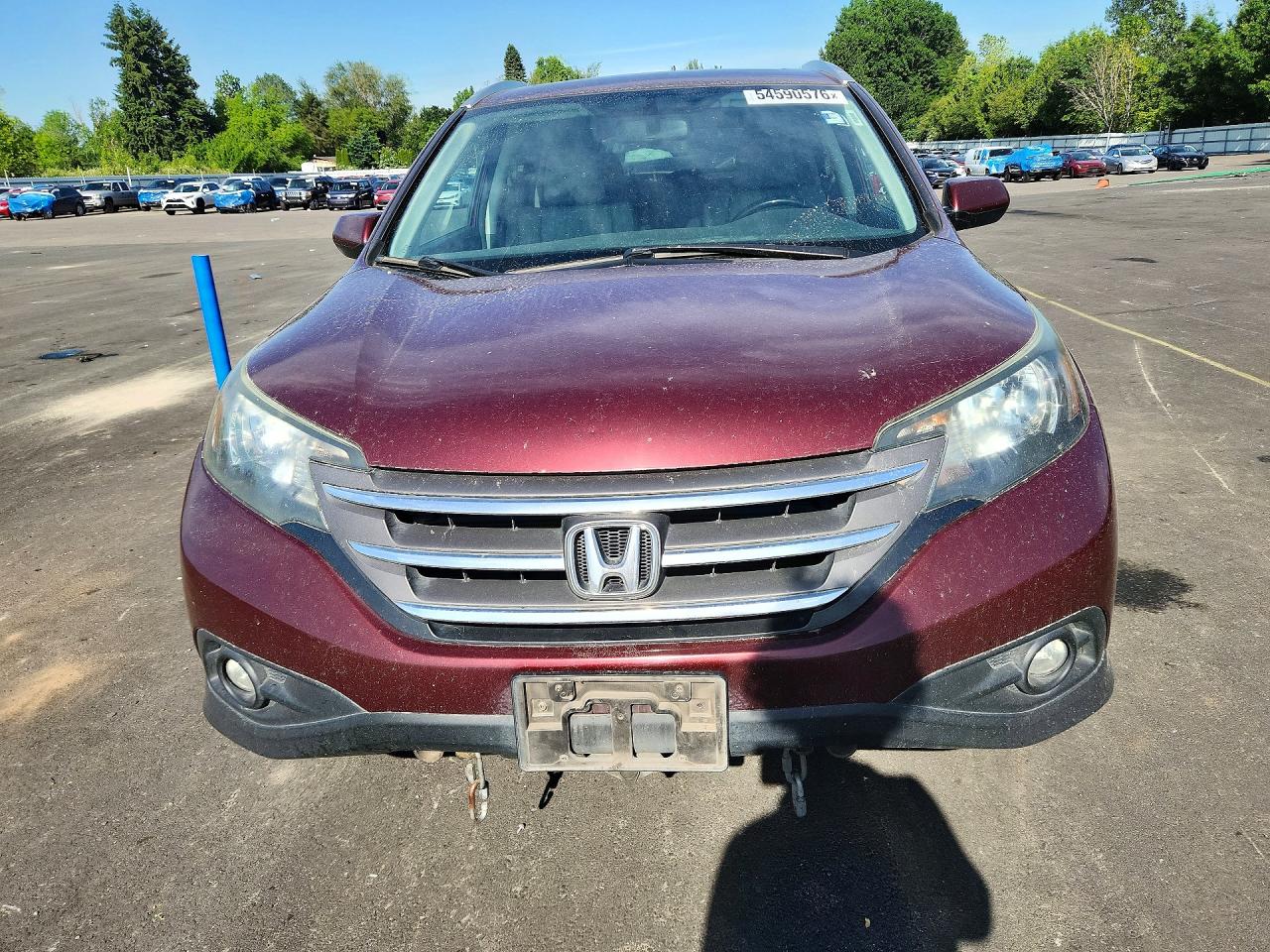 2014 Honda Cr-v Exl Burgundy vin: 5J6RM4H70EL079559