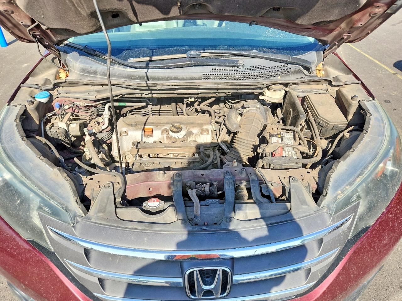 2014 Honda Cr-v Exl Burgundy vin: 5J6RM4H70EL079559