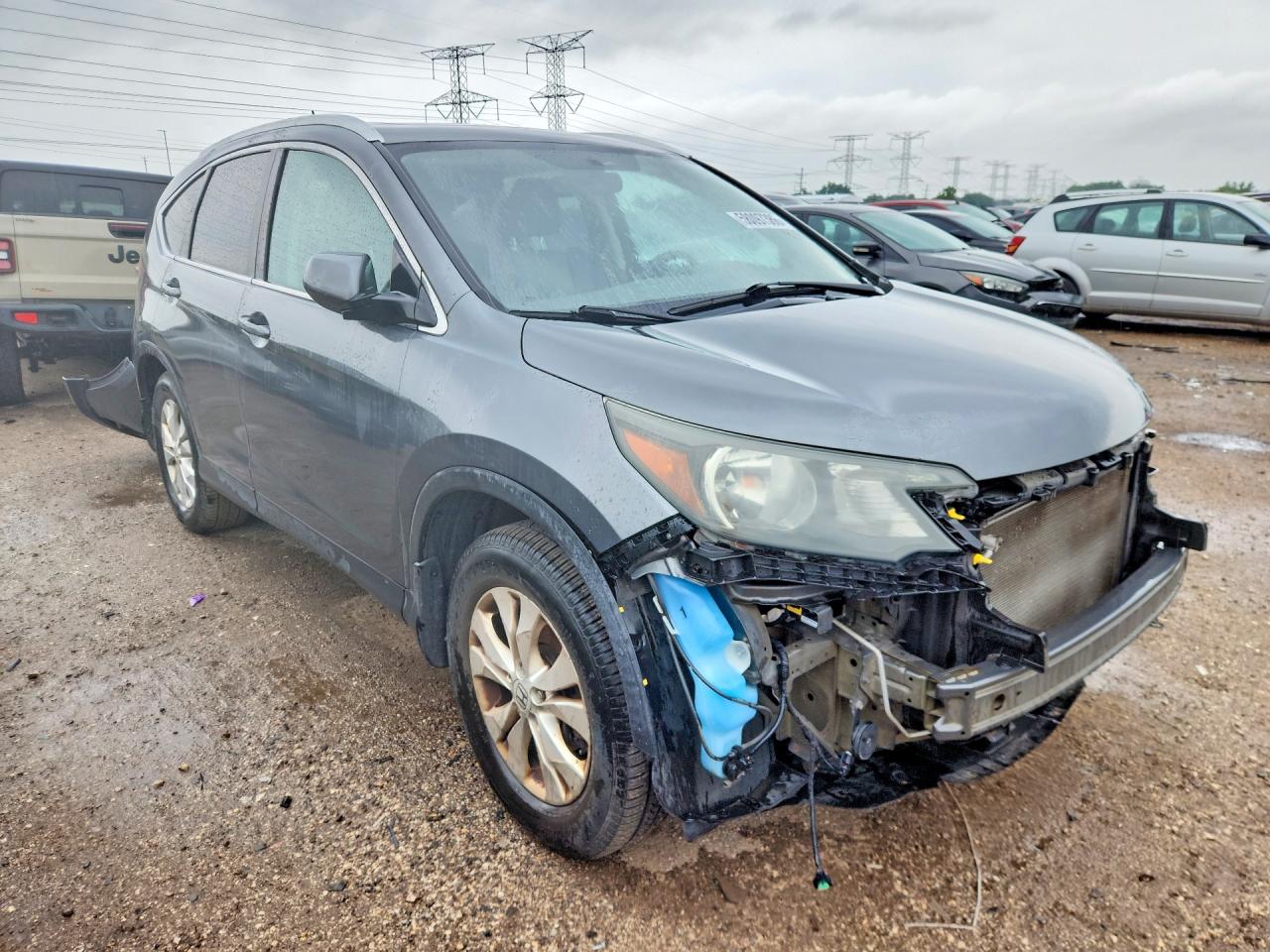 2014 Honda Cr-v Exl Gray vin: 5J6RM4H70EL084194