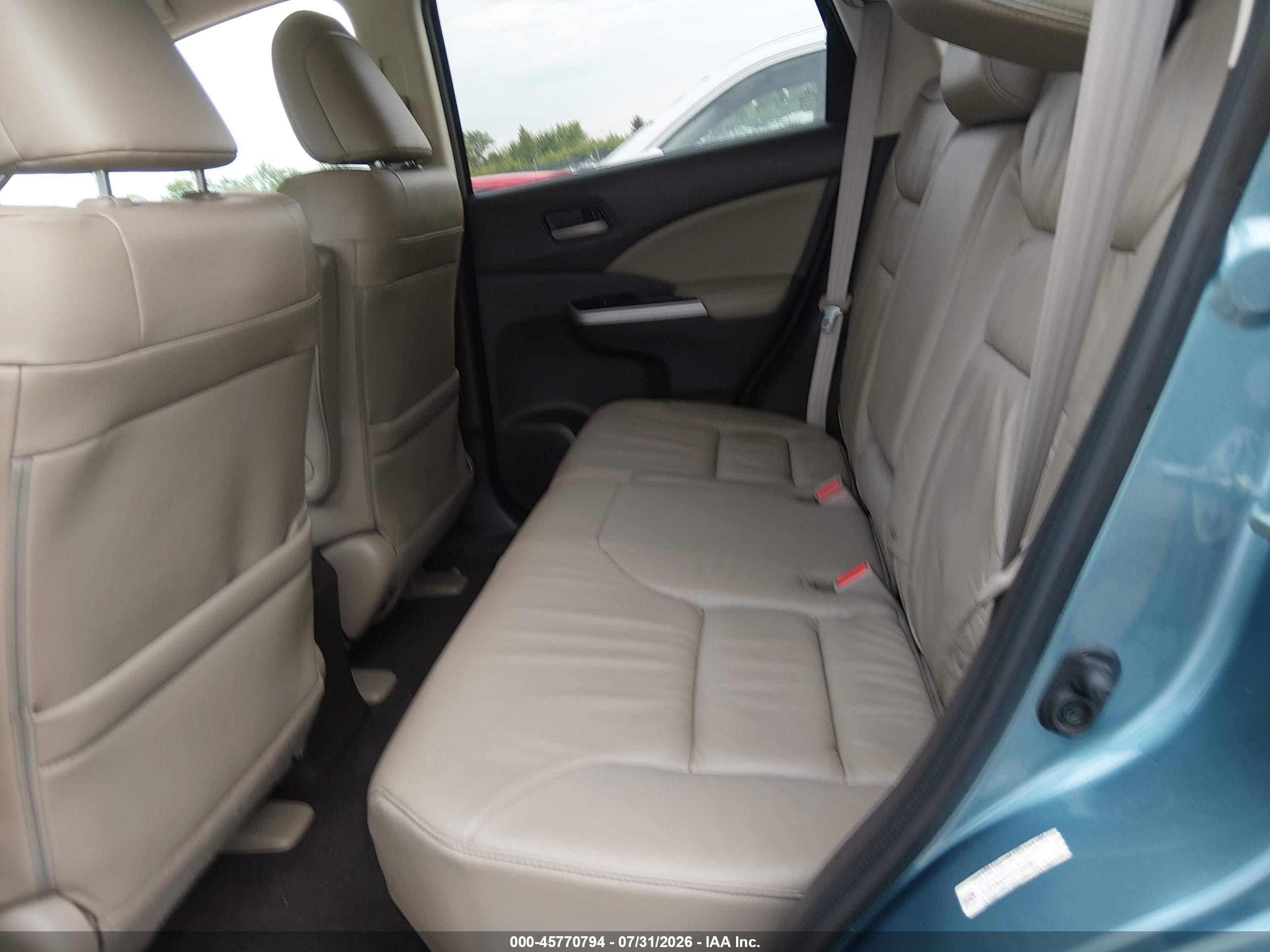 2014 Honda Cr-v Ex-l Light Blue vin: 5J6RM4H70EL091677