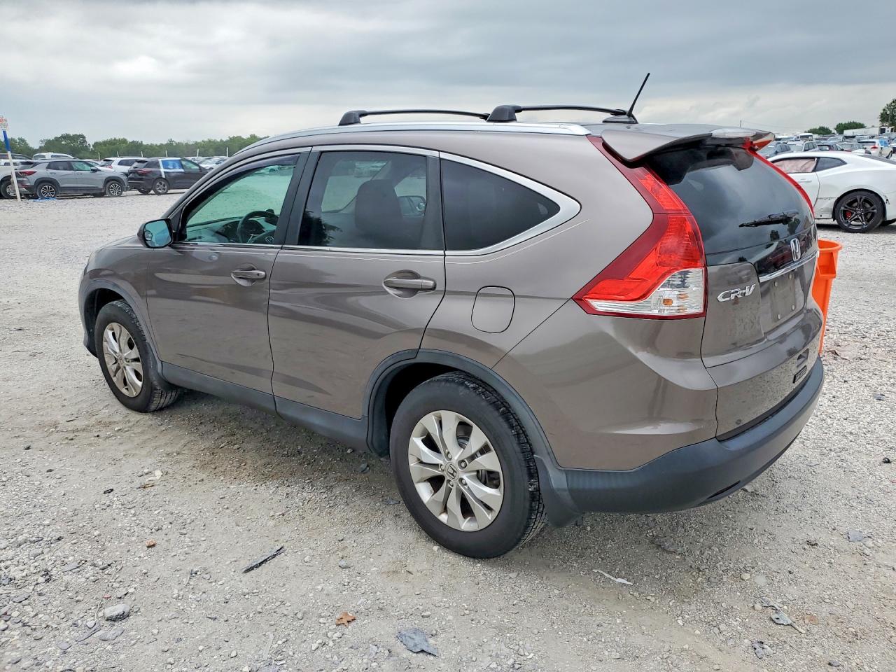 2014 Honda Cr-v Ex-l Gray vin: 5J6RM4H70EL096443