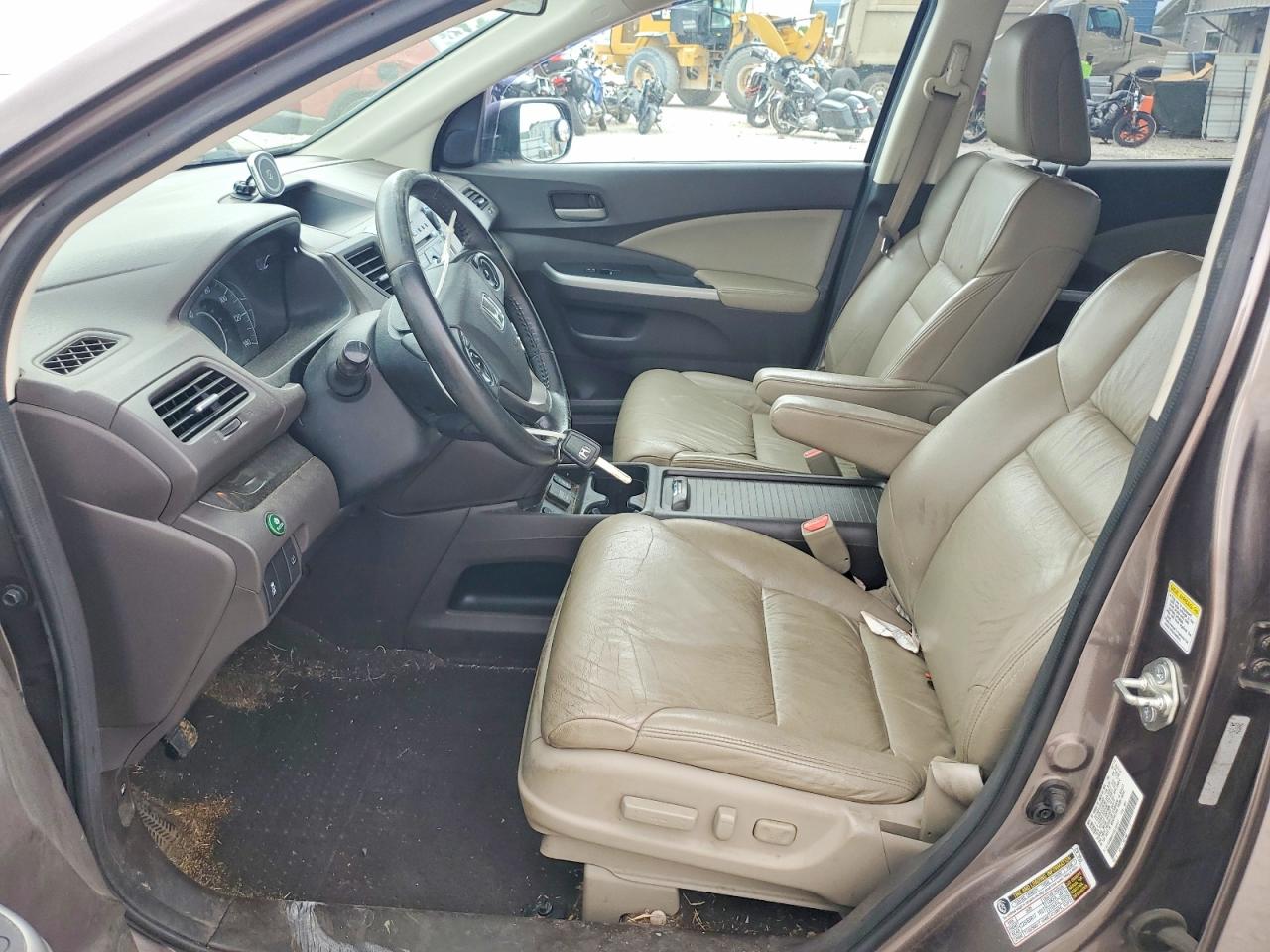 2014 Honda Cr-v Ex-l Gray vin: 5J6RM4H70EL096443