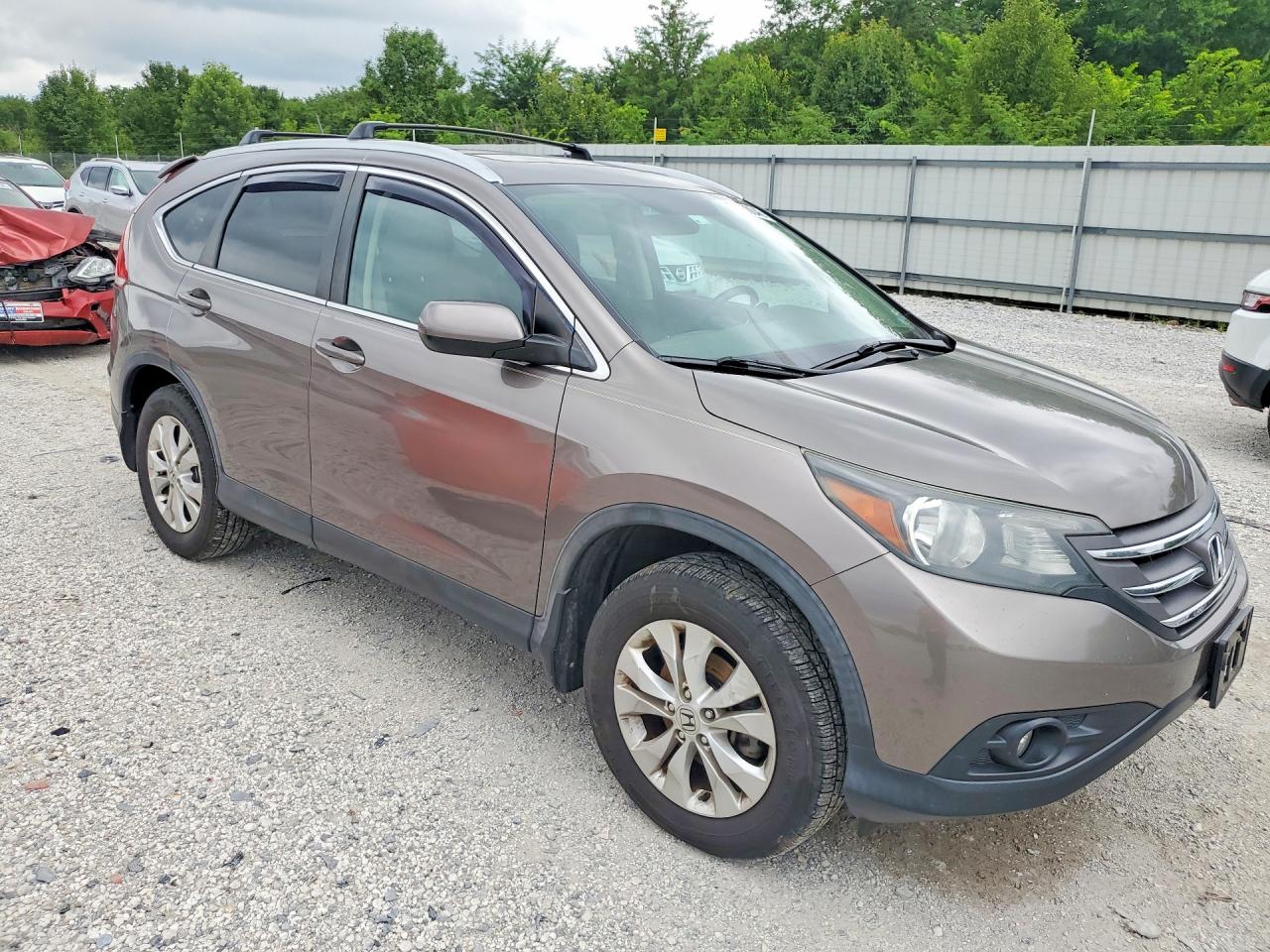 2014 Honda Cr-v Ex-l Gray vin: 5J6RM4H70EL096443