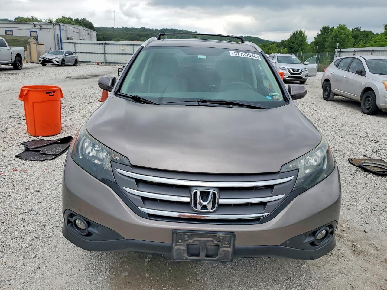 2014 Honda Cr-v Ex-l Gray vin: 5J6RM4H70EL096443
