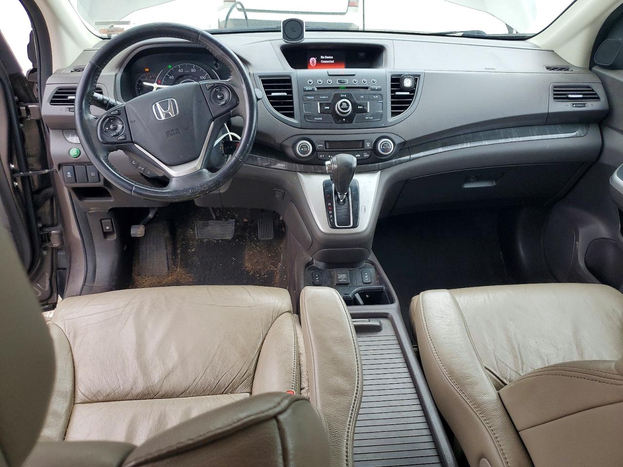 2014 Honda Cr-v Ex-l Gray vin: 5J6RM4H70EL096443