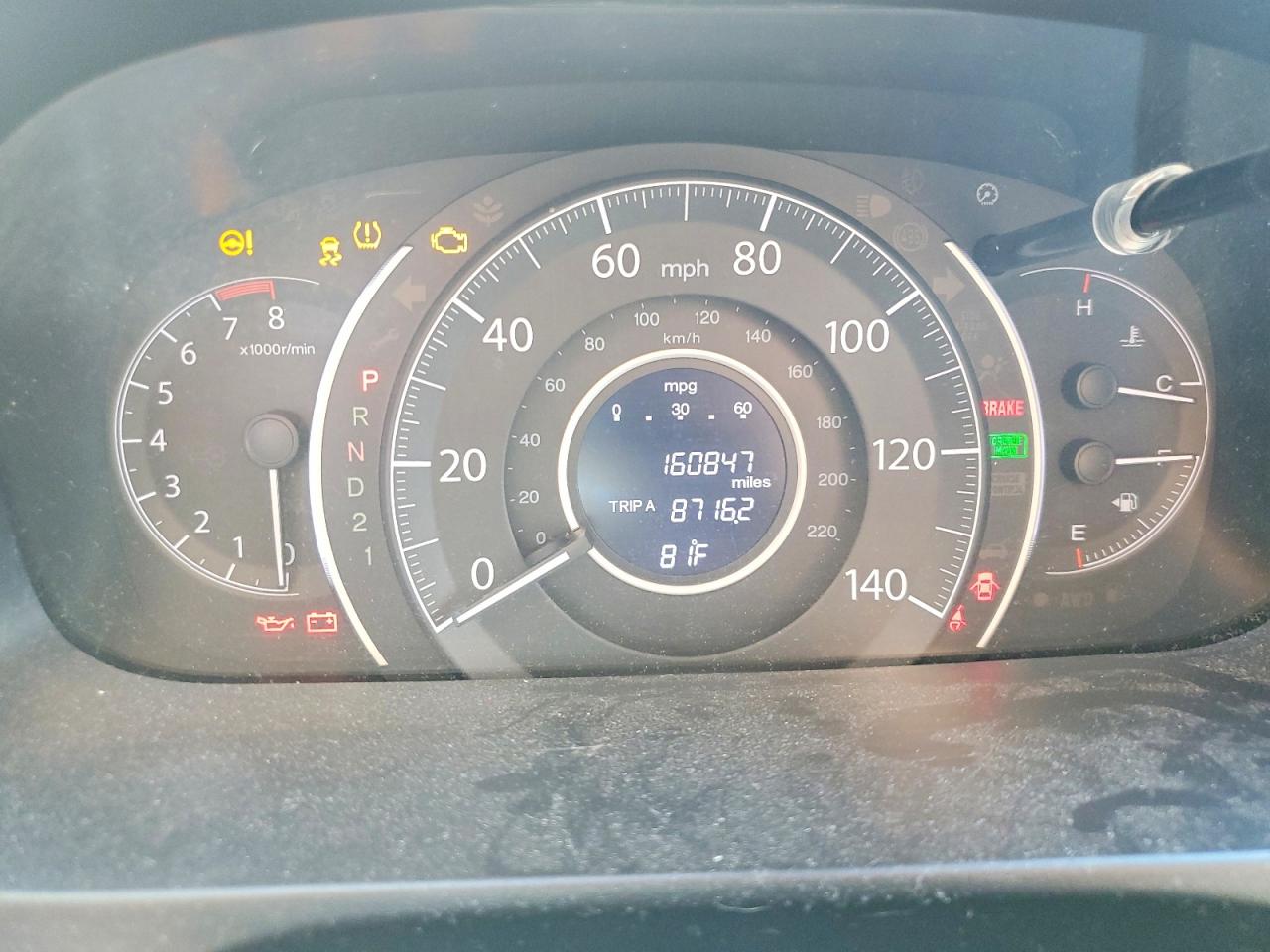 2014 Honda Cr-v Exl Серый vin: 5J6RM4H70EL106209
