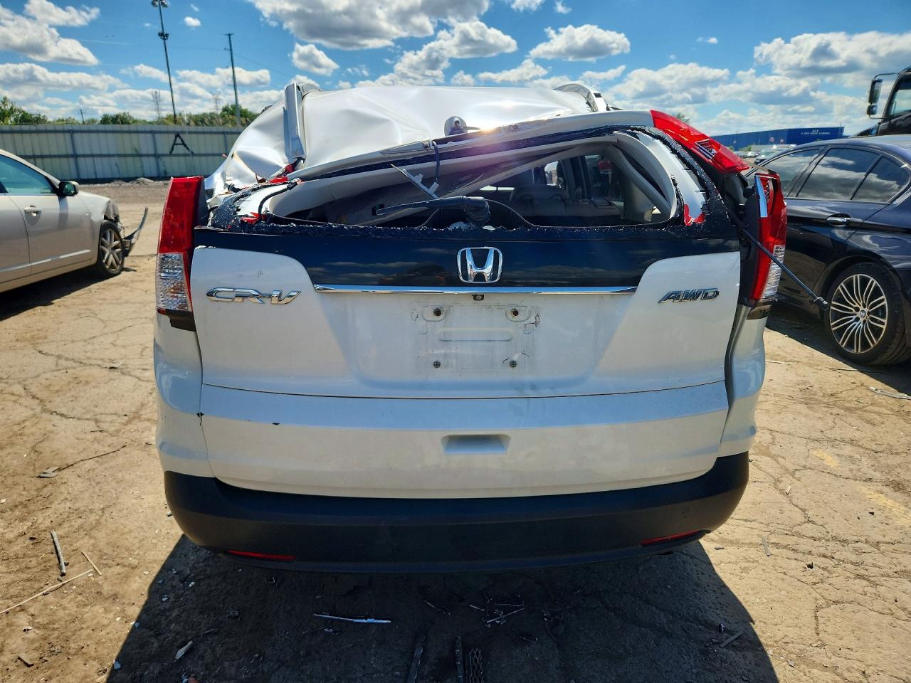2014 Honda Cr-v Exl Белый vin: 5J6RM4H70EL113919