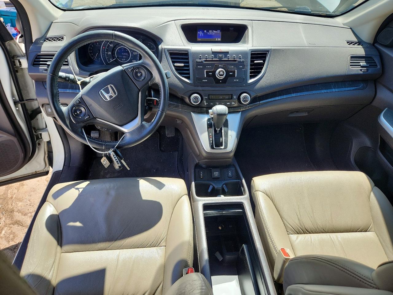 2014 Honda Cr-v Exl Белый vin: 5J6RM4H70EL113919