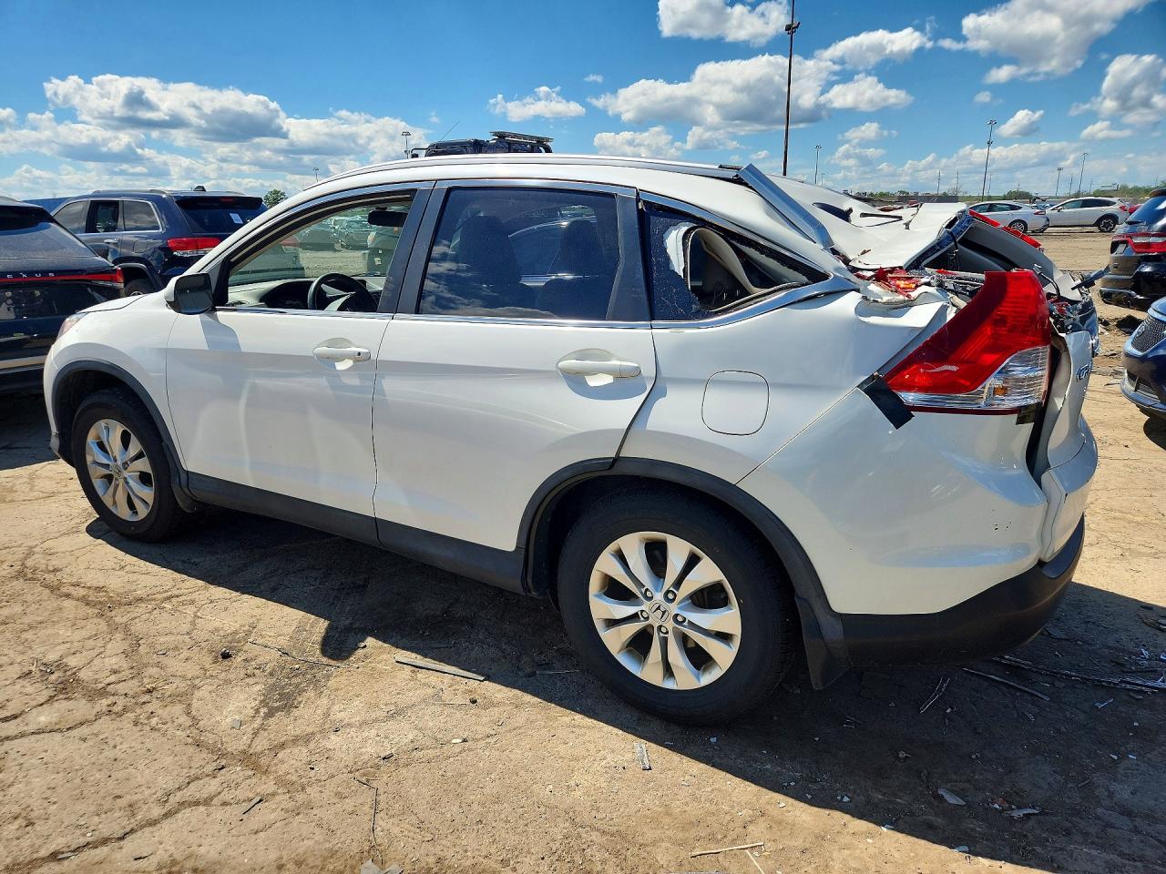 2014 Honda Cr-v Exl Белый vin: 5J6RM4H70EL113919