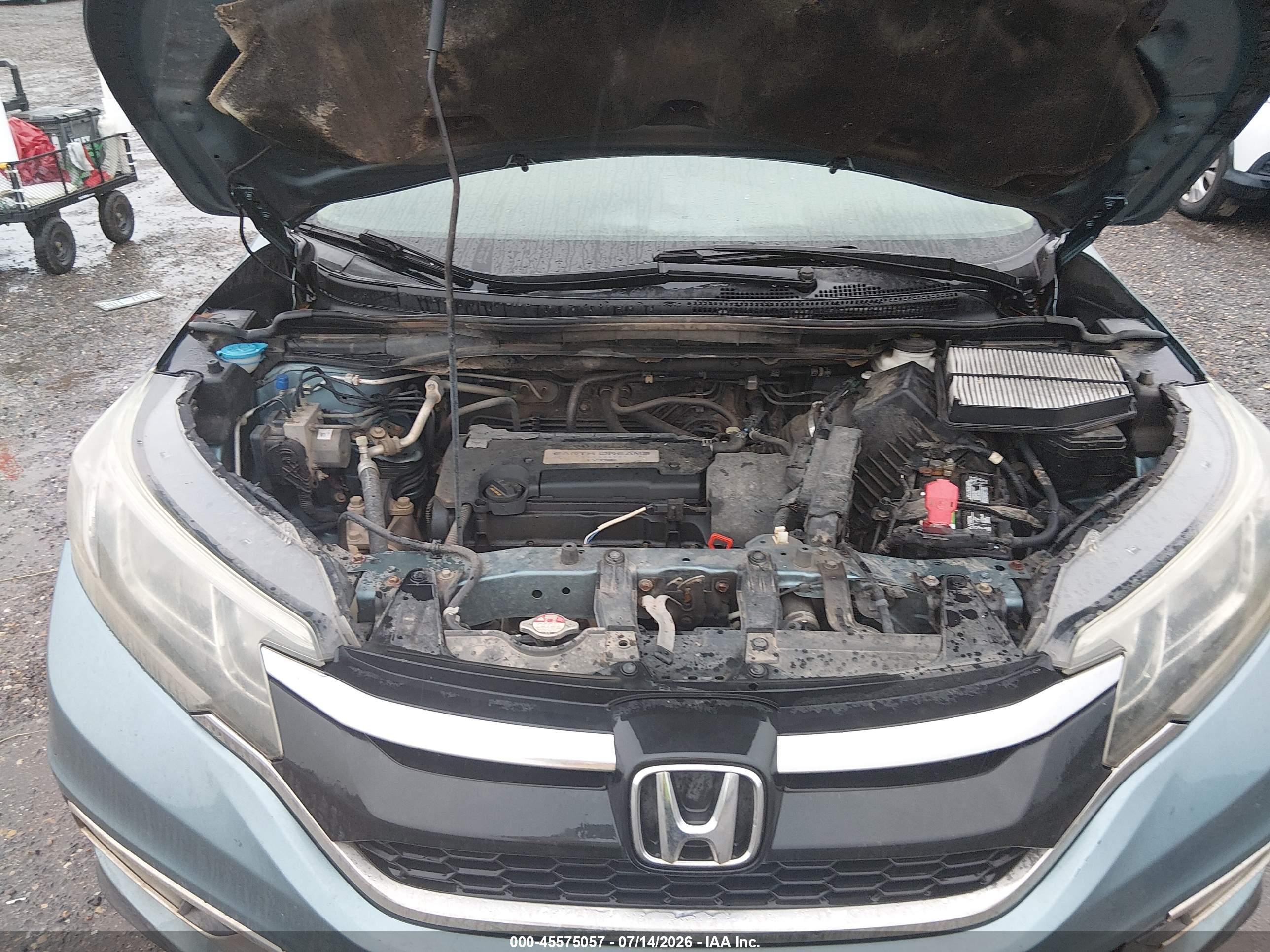 2015 Honda Cr-v Ex-l Blue vin: 5J6RM4H70FL004507