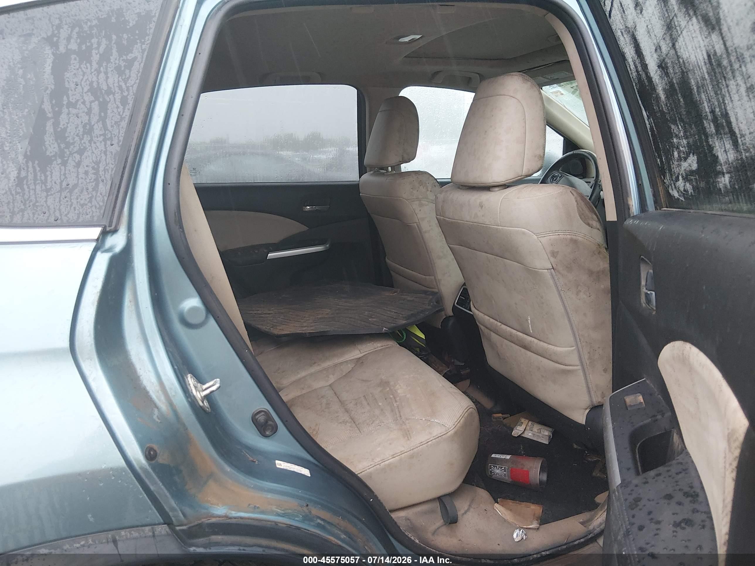 2015 Honda Cr-v Ex-l Blue vin: 5J6RM4H70FL004507
