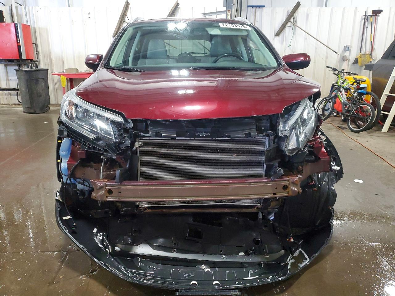 2015 Honda Cr-v Exl Burgundy vin: 5J6RM4H70FL007701