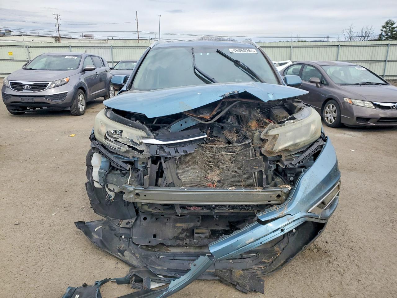 2015 Honda Cr-v Exl Синий vin: 5J6RM4H70FL043405