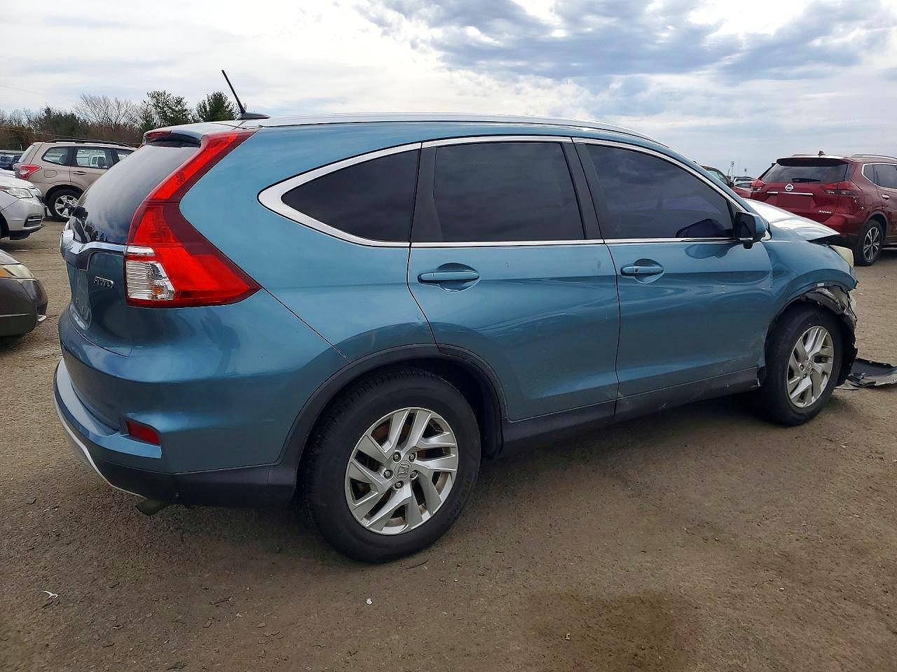 2015 Honda Cr-v Exl Синий vin: 5J6RM4H70FL043405