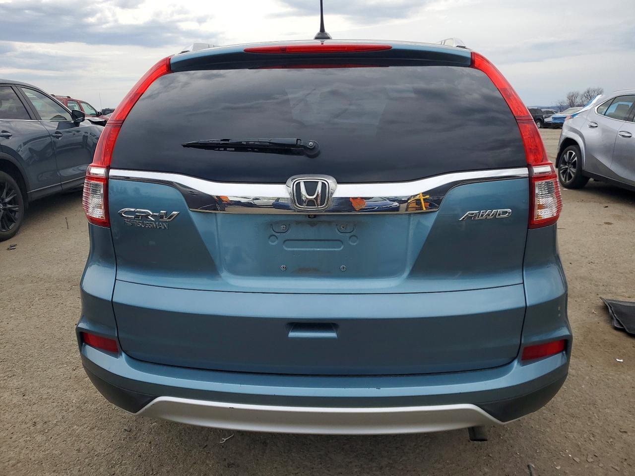 2015 Honda Cr-v Exl Синий vin: 5J6RM4H70FL043405