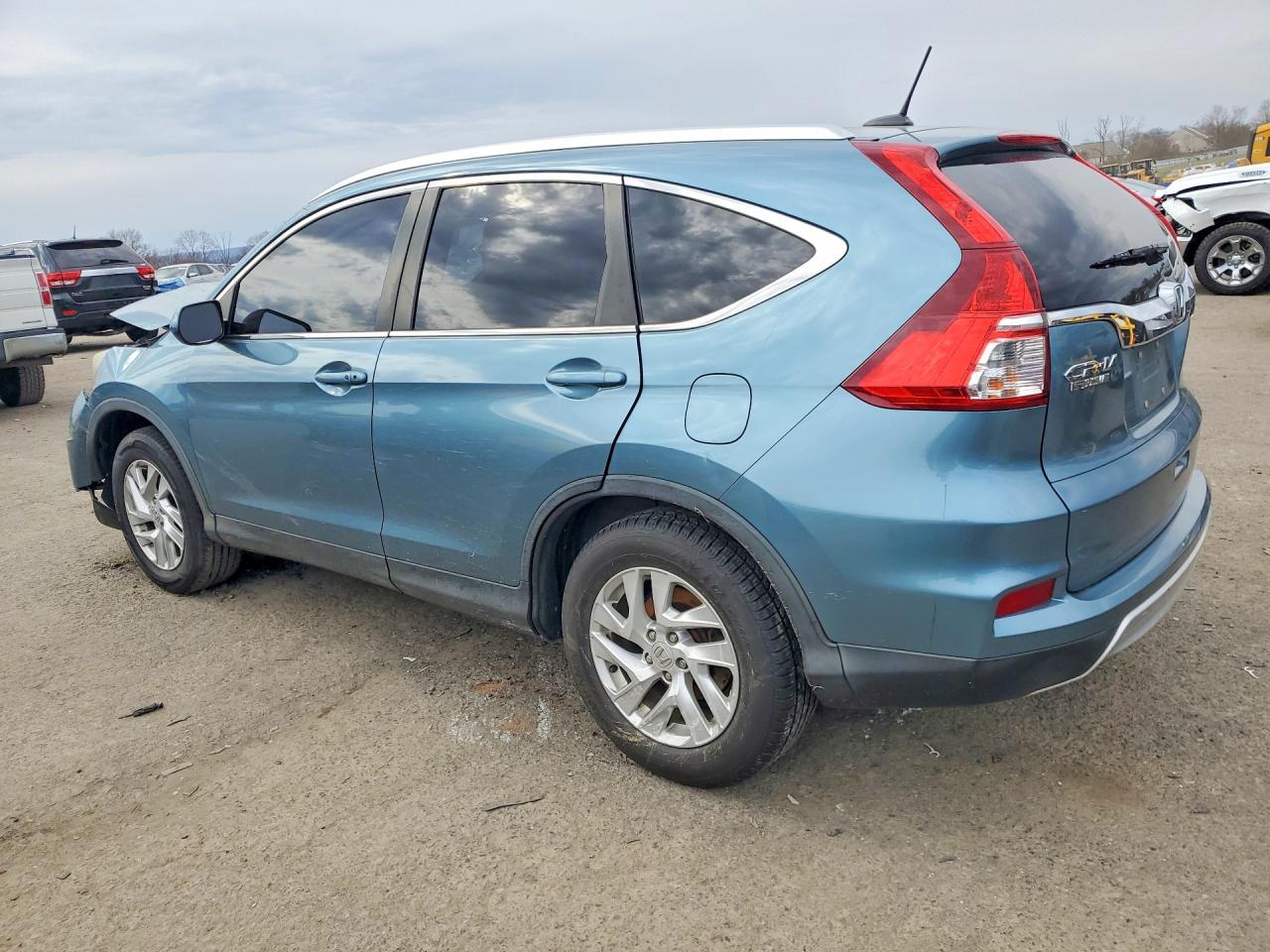 2015 Honda Cr-v Exl Синий vin: 5J6RM4H70FL043405