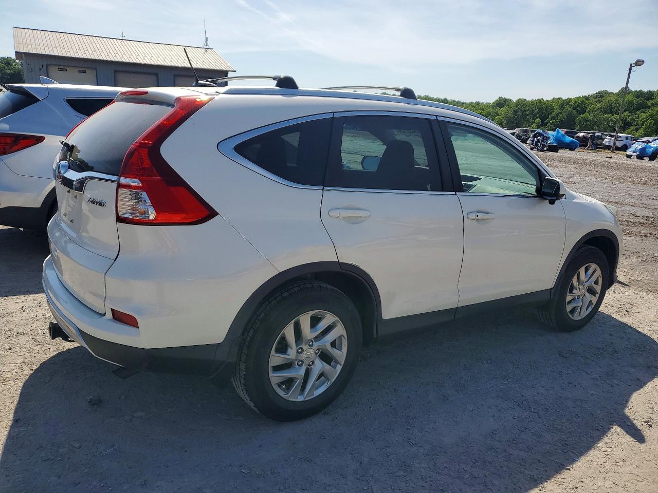 2015 Honda Cr-v Exl White vin: 5J6RM4H70FL062827