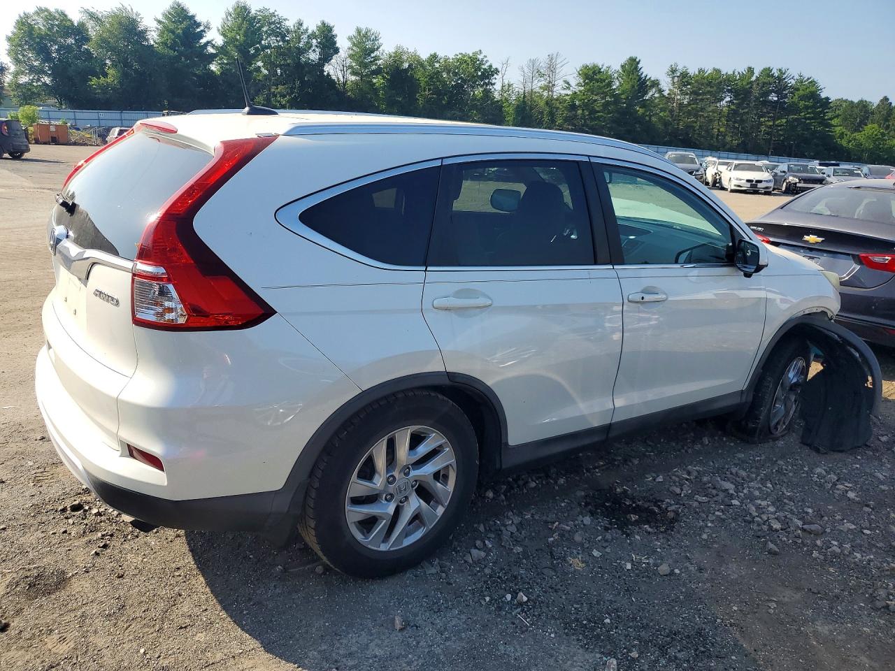 2015 Honda Cr-v Exl Белый vin: 5J6RM4H70FL069468