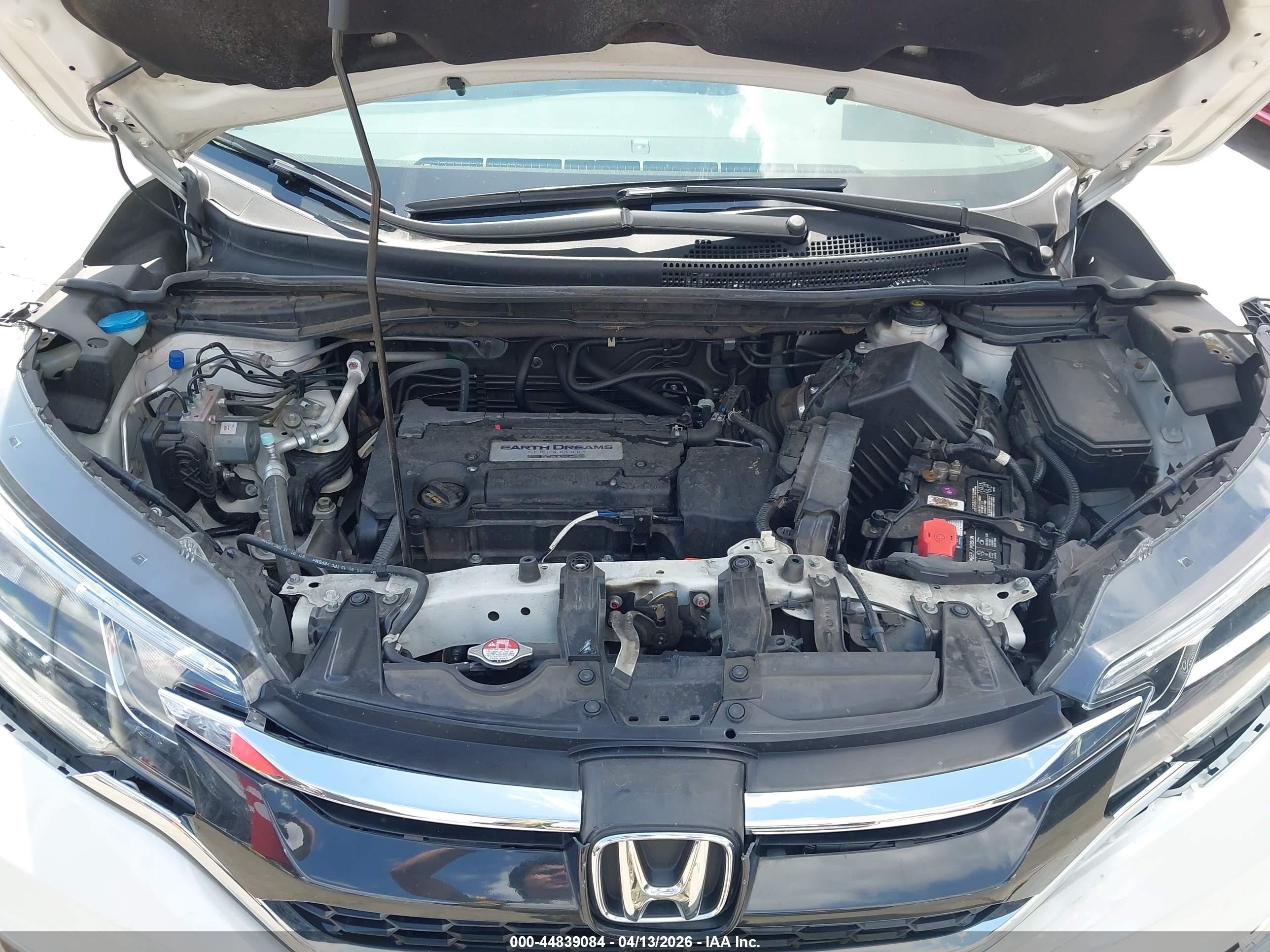 2015 Honda Cr-v Ex-l White vin: 5J6RM4H70FL081975