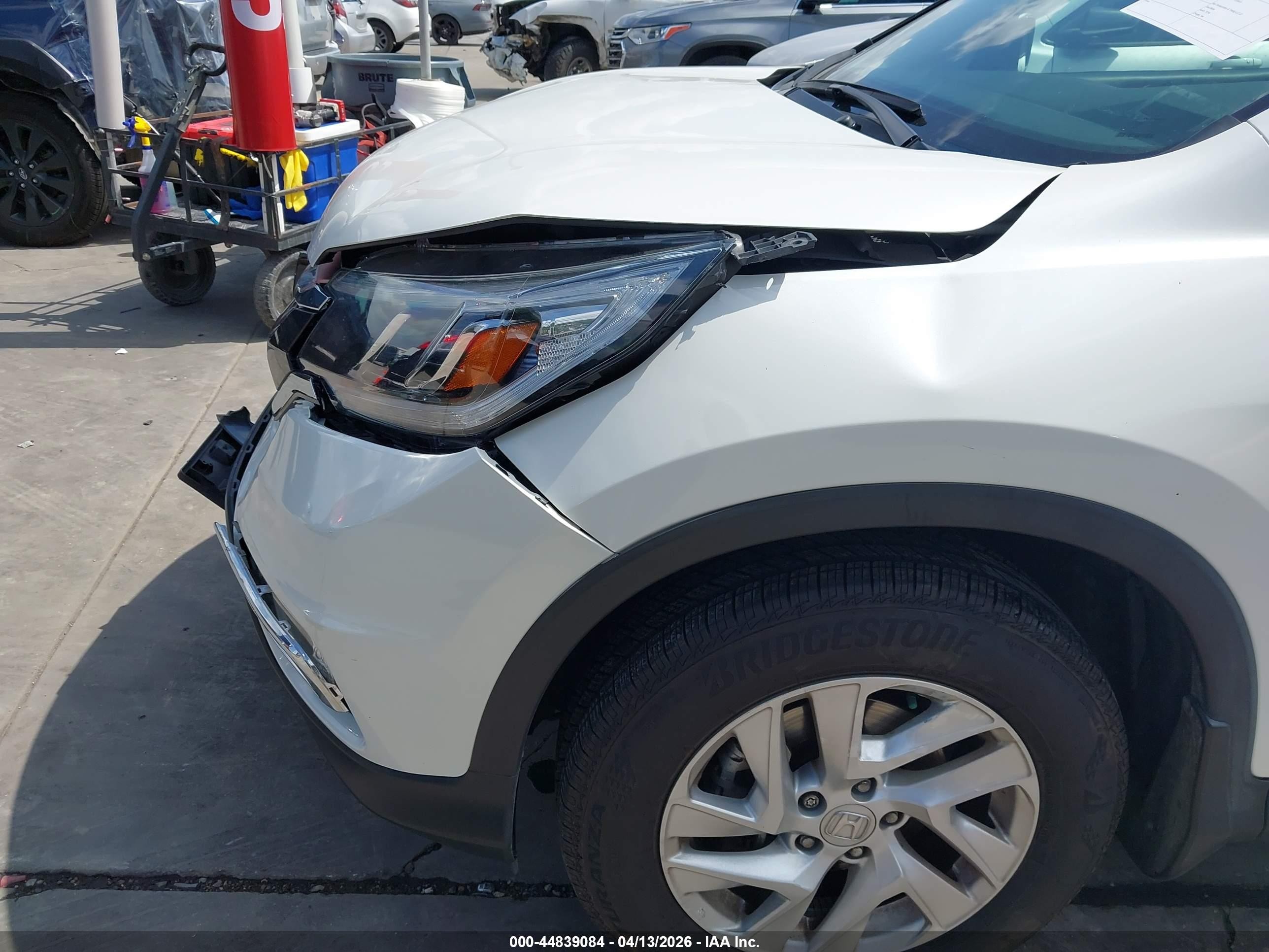 2015 Honda Cr-v Ex-l White vin: 5J6RM4H70FL081975