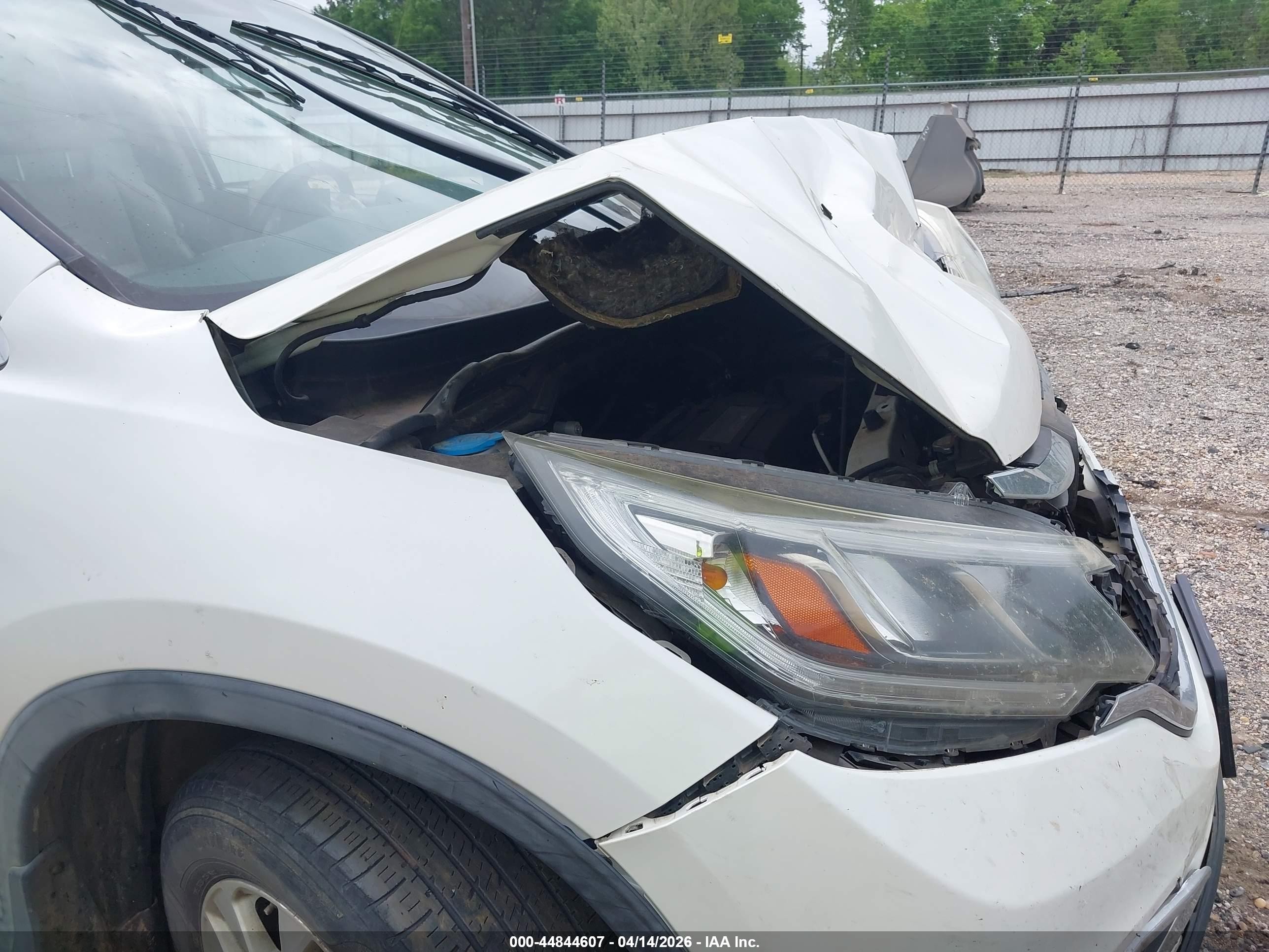 2015 Honda Cr-v Ex-l White vin: 5J6RM4H70FL094418