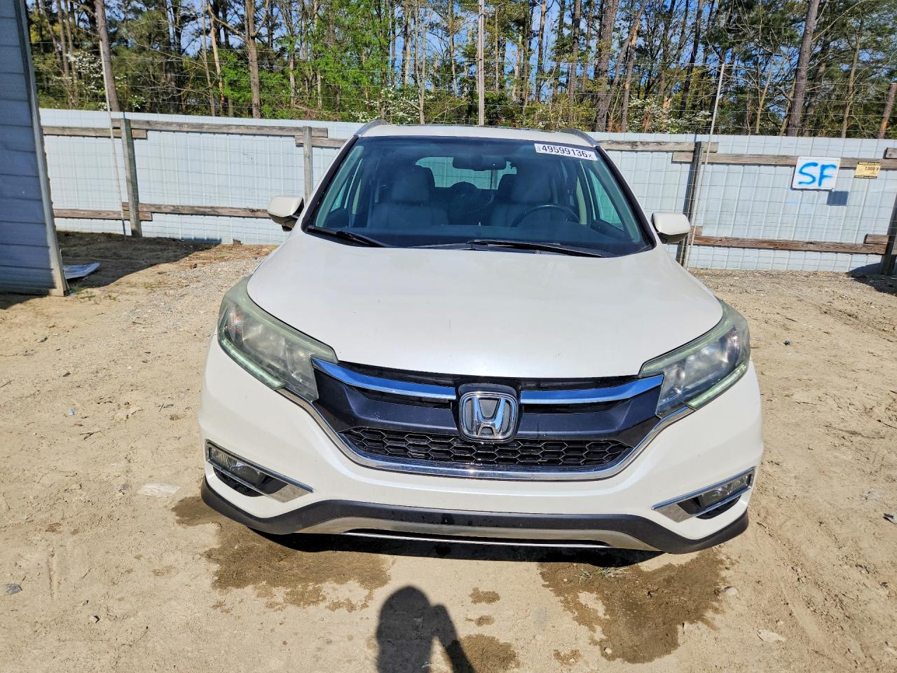 2015 Honda Cr-v Exl Белый vin: 5J6RM4H70FL106938