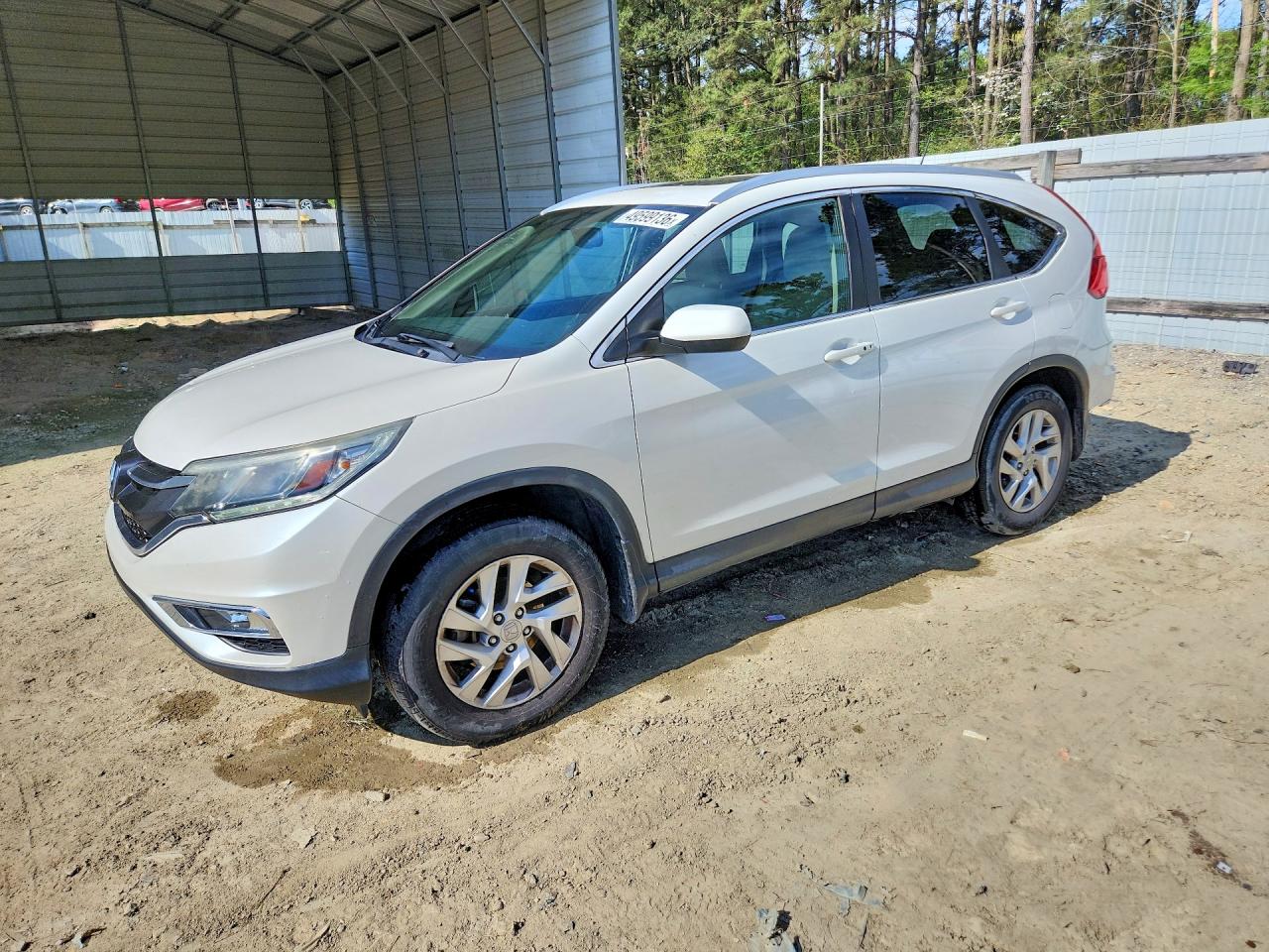 2015 Honda Cr-v Exl White vin: 5J6RM4H70FL106938