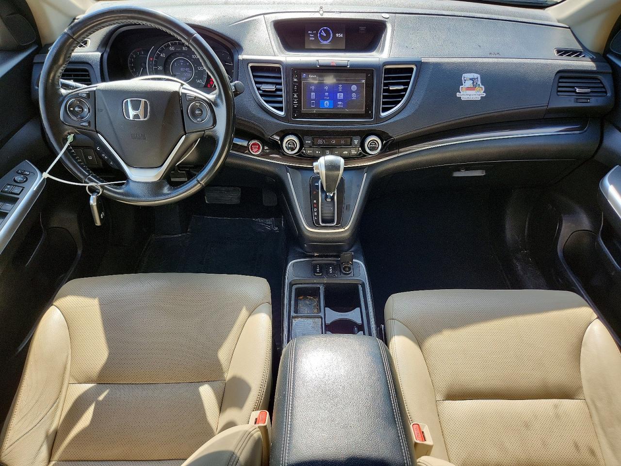 2015 Honda Cr-v Exl Белый vin: 5J6RM4H70FL106938