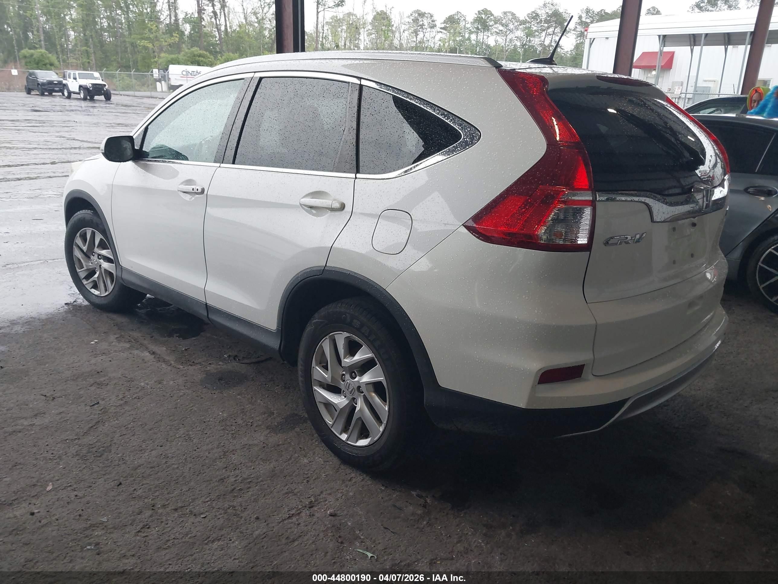 2016 Honda Cr-v Ex-l White vin: 5J6RM4H70GL092069